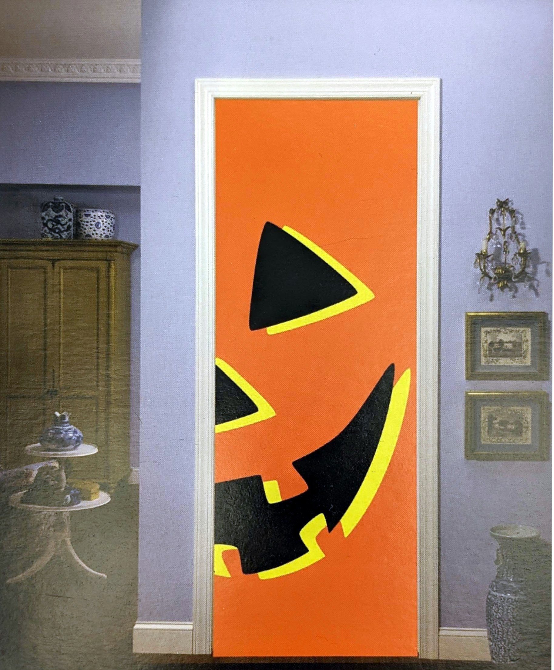 F.I.G. Dekoobjekt - Kürbismotiv (213x80cm) Tür-Cover Dekoration Halloween