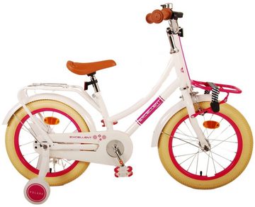 TPFSports Kinderfahrrad Volare Ecxellent 16 Zoll mit Rücktritt + Handbremse, 1 Gang, (Mädchen Fahrrad - Rutschfeste Sicherheitsgriffe), Kinder Fahrrad 16 Zoll mit Ständer Laufrad Mädchen Kinderrad