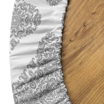 Abakuhaus Tischdecke Rundum-elastische Stofftischdecke, Blumen Modernisierte Damast Motive
