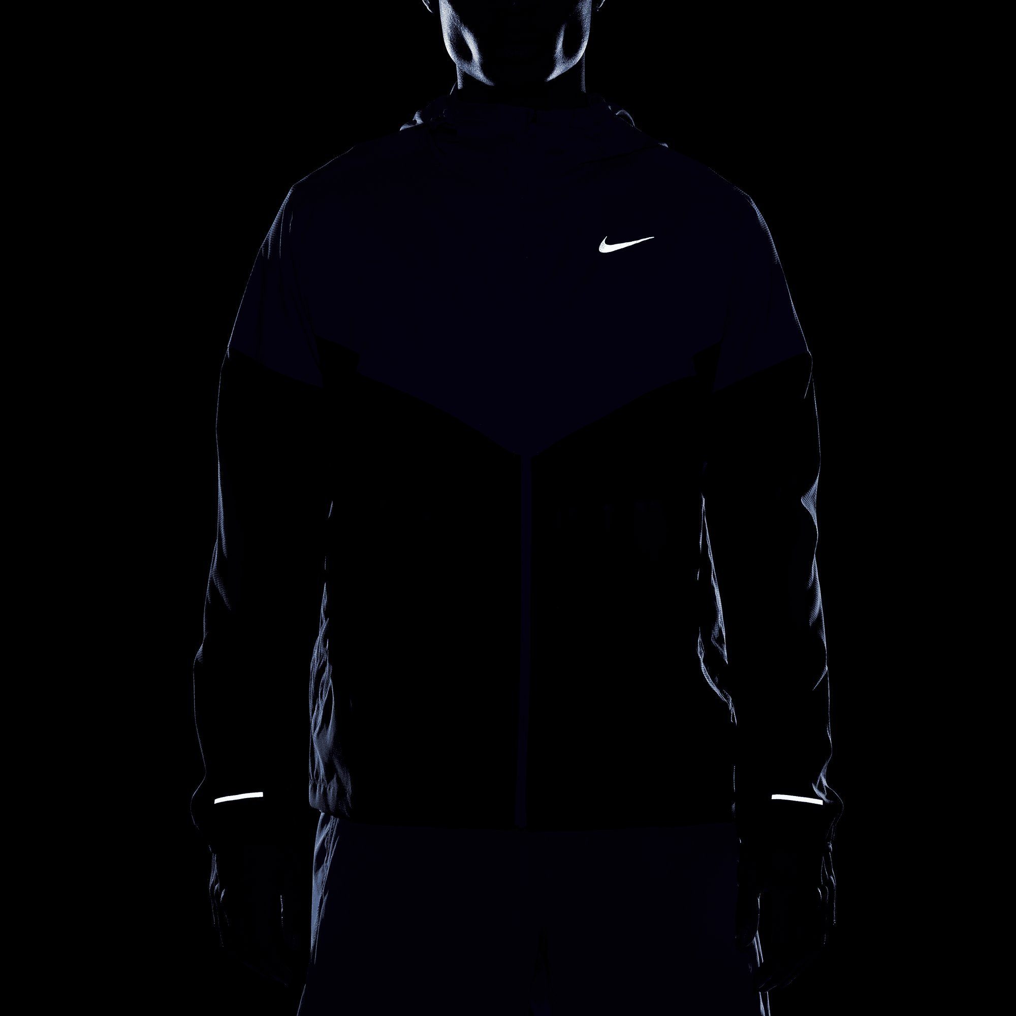 RUNNING JACKET SILV ROYAL/OBSIDIAN/REFLECTIVE GAME WINDRUNNER LIGHT Laufjacke Nike IMPOSSIBLY MEN'S