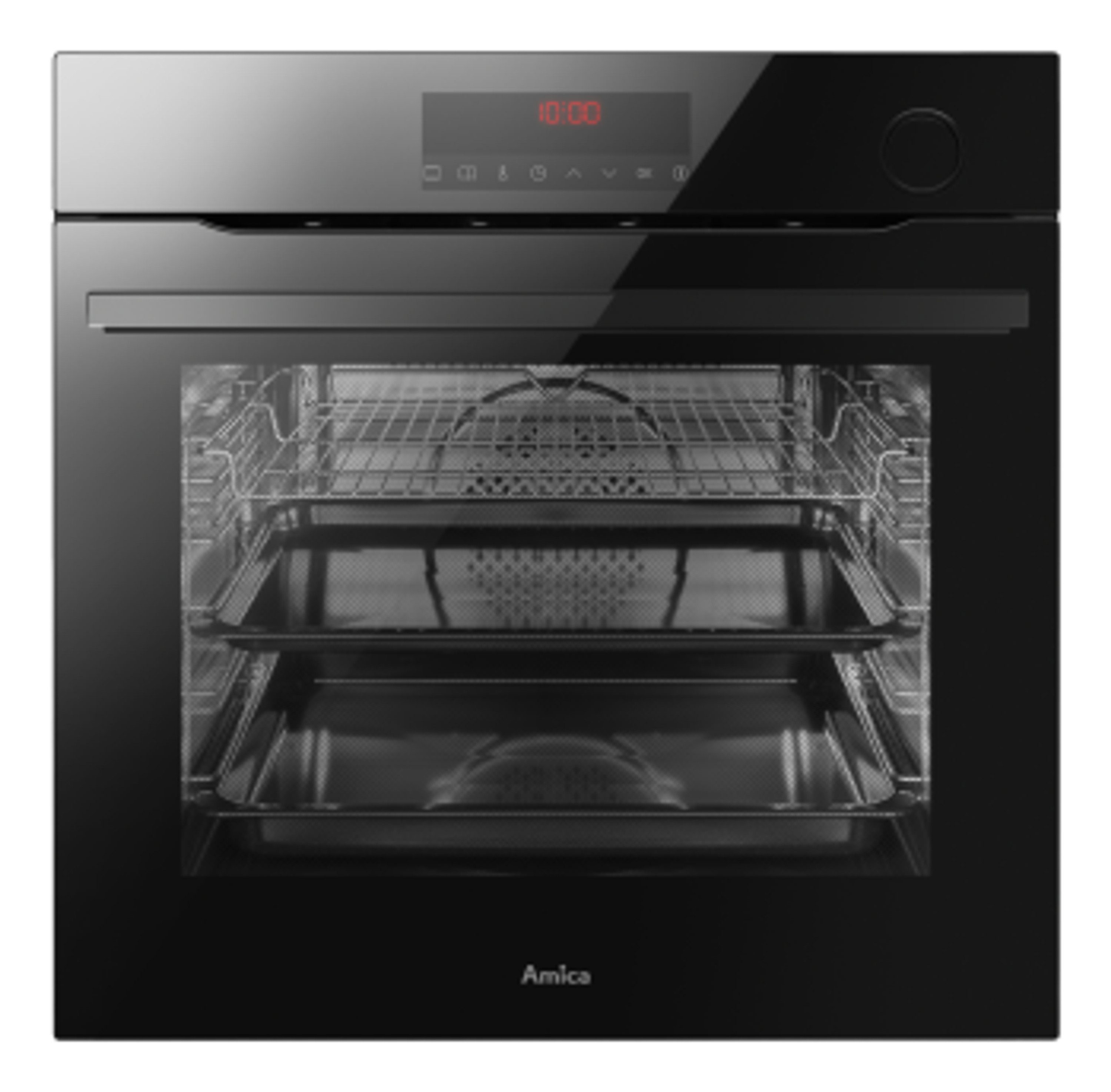 Amica Dampfbackofen EBSX 949 610 S, mit Teleskopauszüge nachrüstbar, steamgeeignete Auszüge 00160 nachrüstbar, SoftClose Tür, Halogenbeleuchtung, Grill