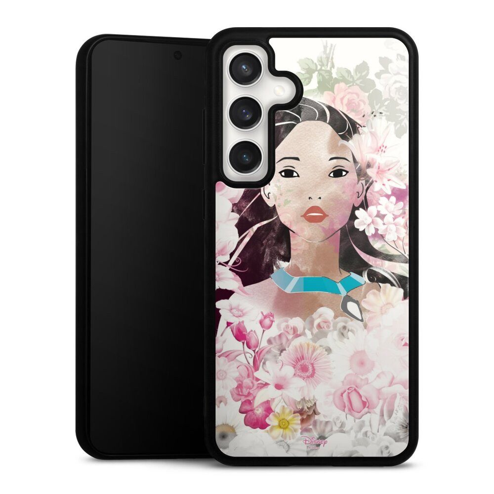 DeinDesign Handyhülle Pocahontas Disney Offizielles Lizenzprodukt Colors Of The Wind, Samsung Galaxy S24 FE 5G Gallery Case Glas Hülle