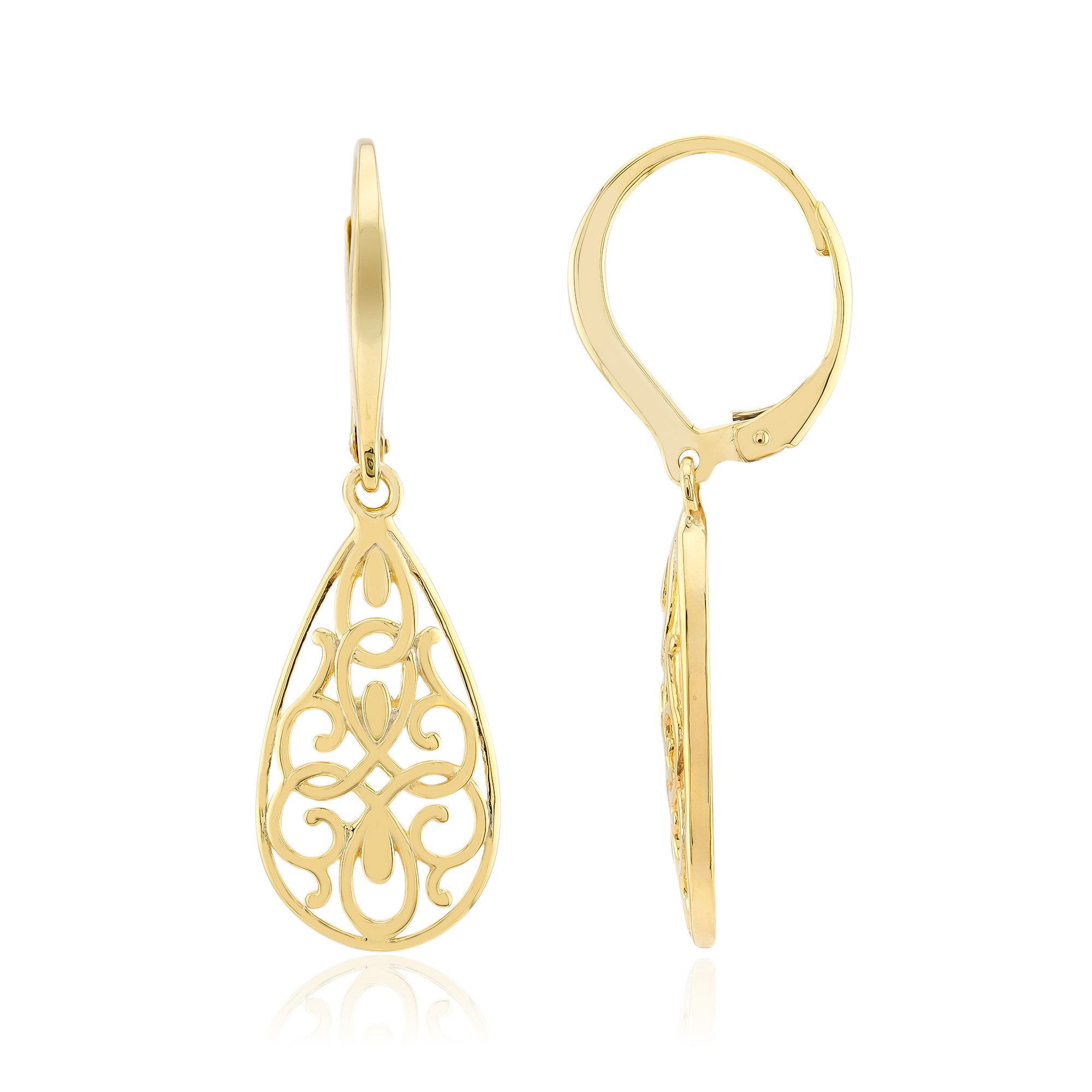 Cavill Ohrring-Set Cavill 925 Sterling Silber Tropfenohrringe filigran, 37 mm (2-tlg)