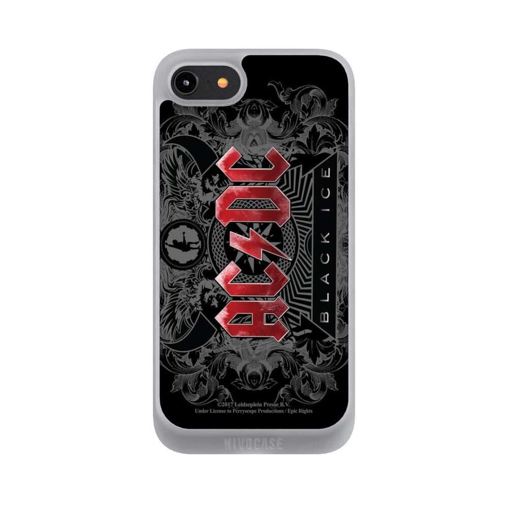 NIVOCASE Handyhülle ACDC Fanartikel Black Ice ACDC black ice, Apple iPhone 7 Handyhülle Hülle NIVOpure Case Frozen