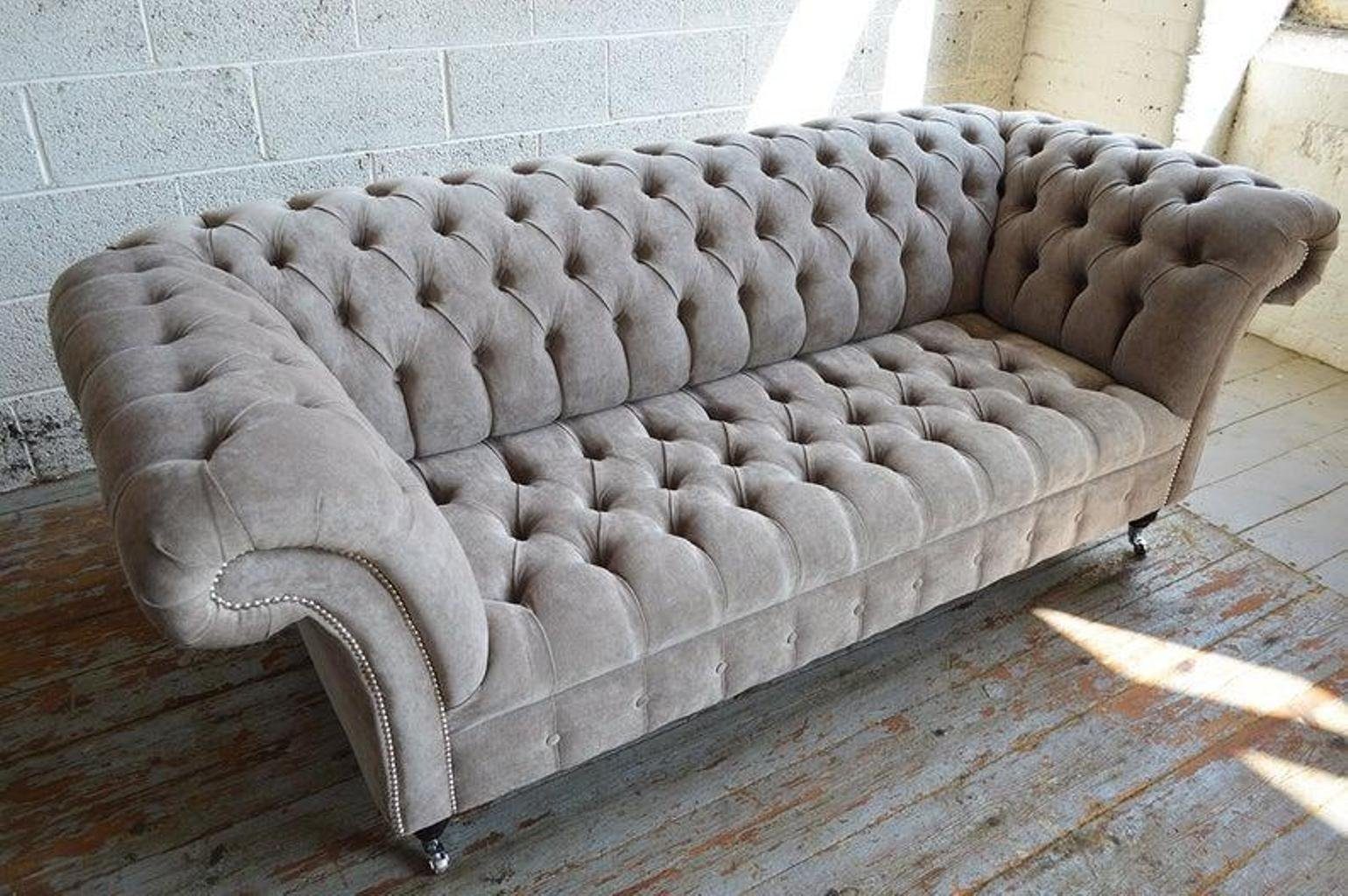 Chesterfield-Sofa, Big JVmoebel Textil Wohnzimmer Couch Design Chesterfield