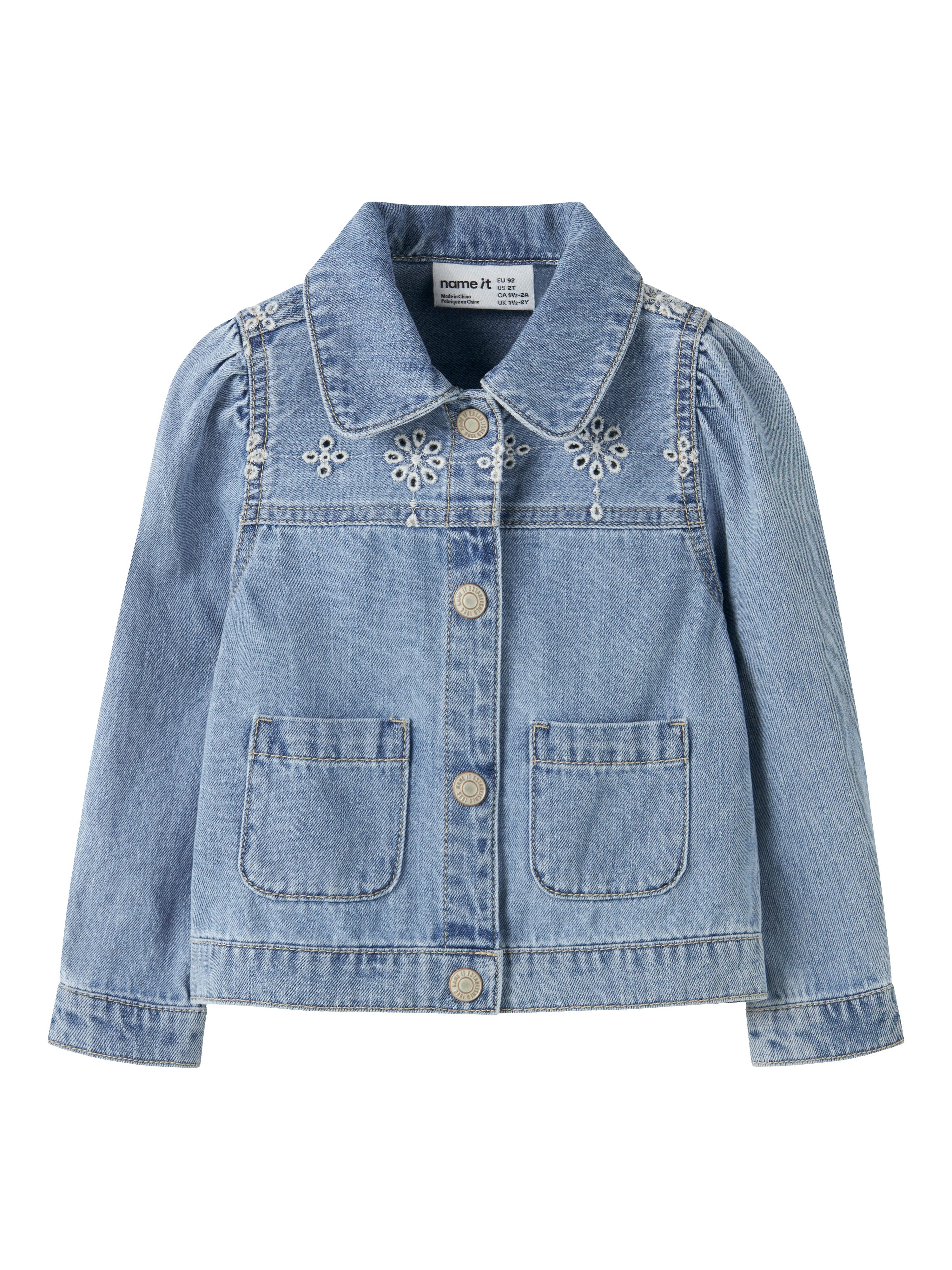 Name It Jeansjacke NMFHARPER DNM ANGLAISE JACKET 1026-OV H Baumwolle