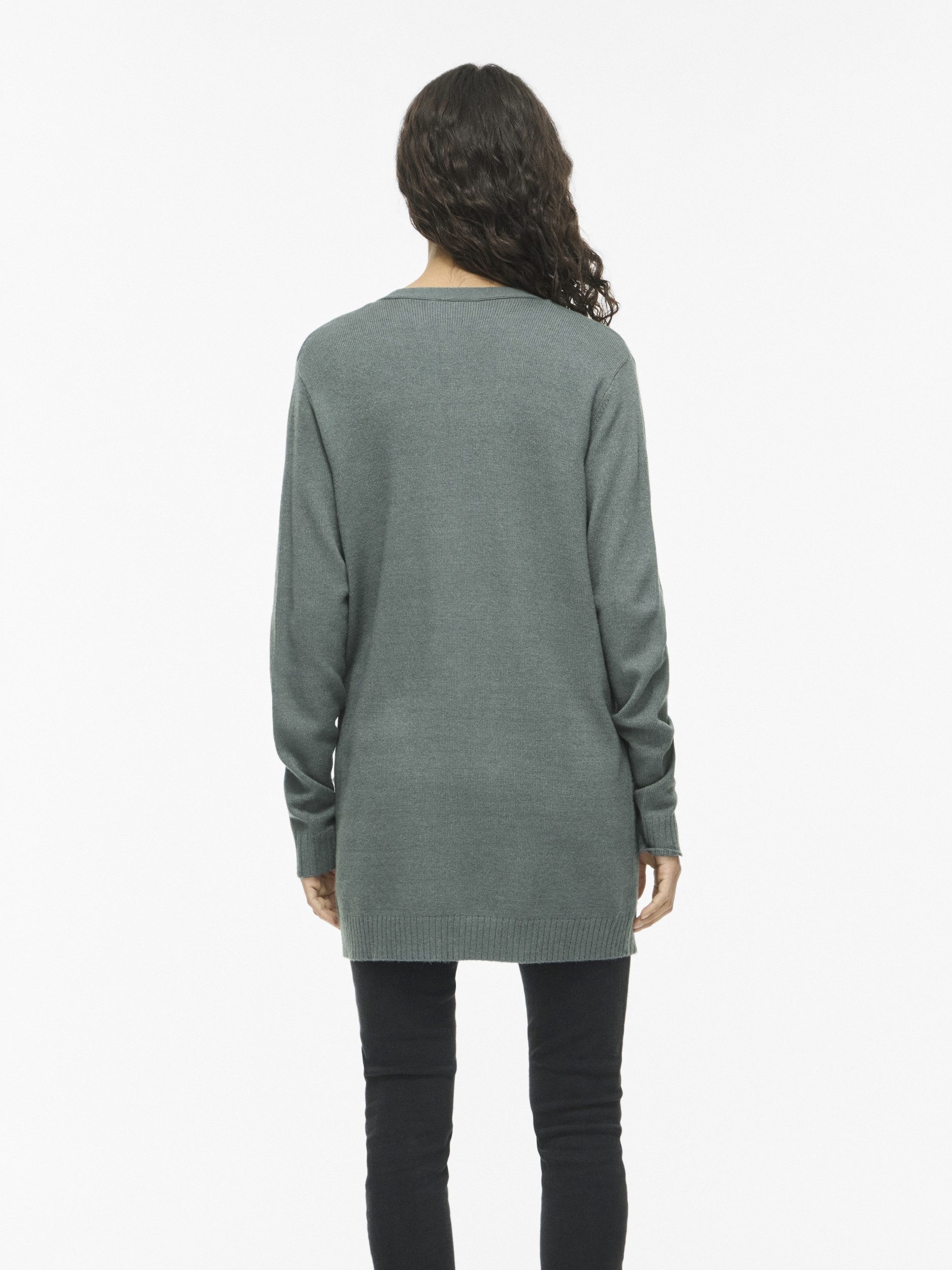 Vila Strickjacke VIRIL OPEN L/S KNIT CARDIGAN - NOOS 197260004 Balsam Gre – Bild 4 von 5