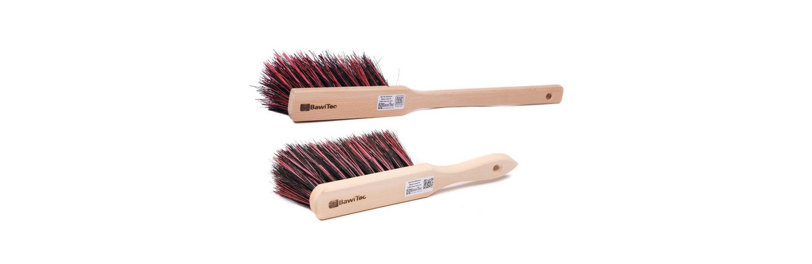 BawiTec Handfeger-Set Aus Kokosfasern - 10 Robuste Handbesen Für Haushalt & Werkstatt, 28cm Naturholz