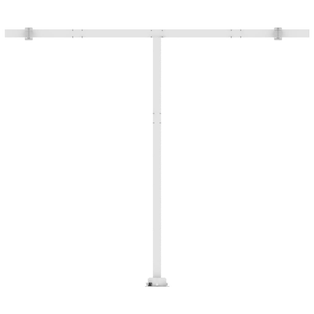 vidaXL Markise Standmarkise Manuell Einziehbar 350x250 cm Gelb/Weiß (1-St)