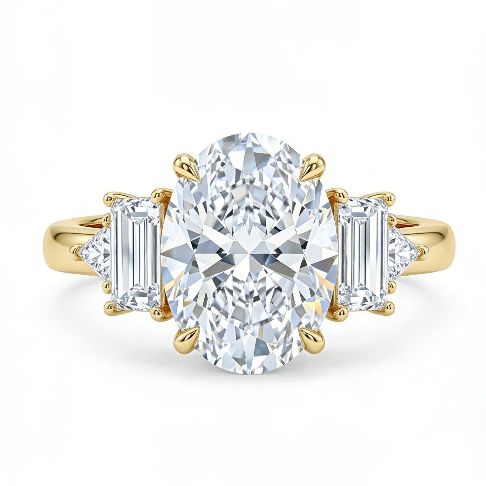 Meeye Diamantring Labordiamant 3 Karat,D VS1,585 gold ringe,Ring Damen,Ring mit Gravur, Jubiläumsring,Verlobungsring,Geschenk für Frau,Mutter tochter Geschenk
