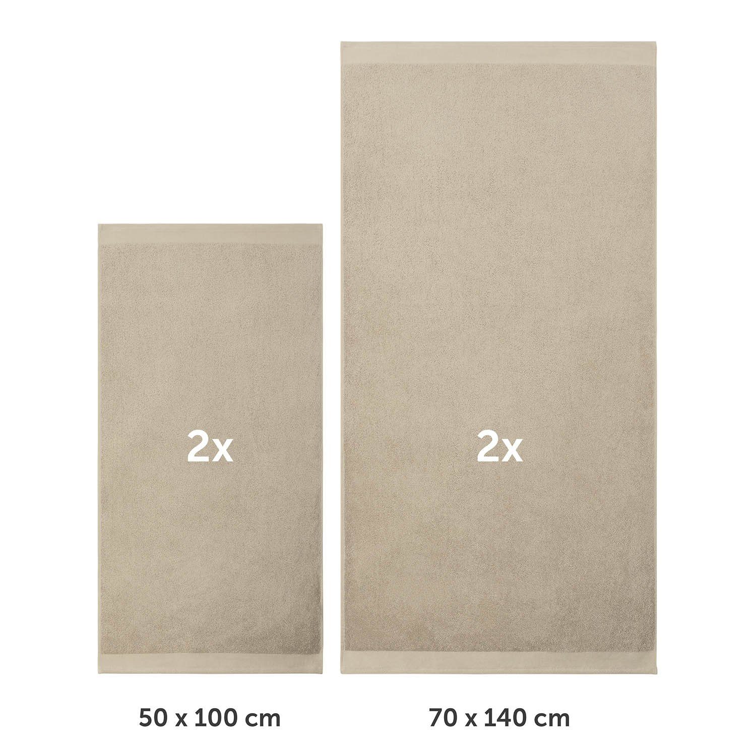 Blumtal Handtuch Set Premium 4 oder 6-TLG. Frottier Set - 100% Baumwolle, F günstig online kaufen