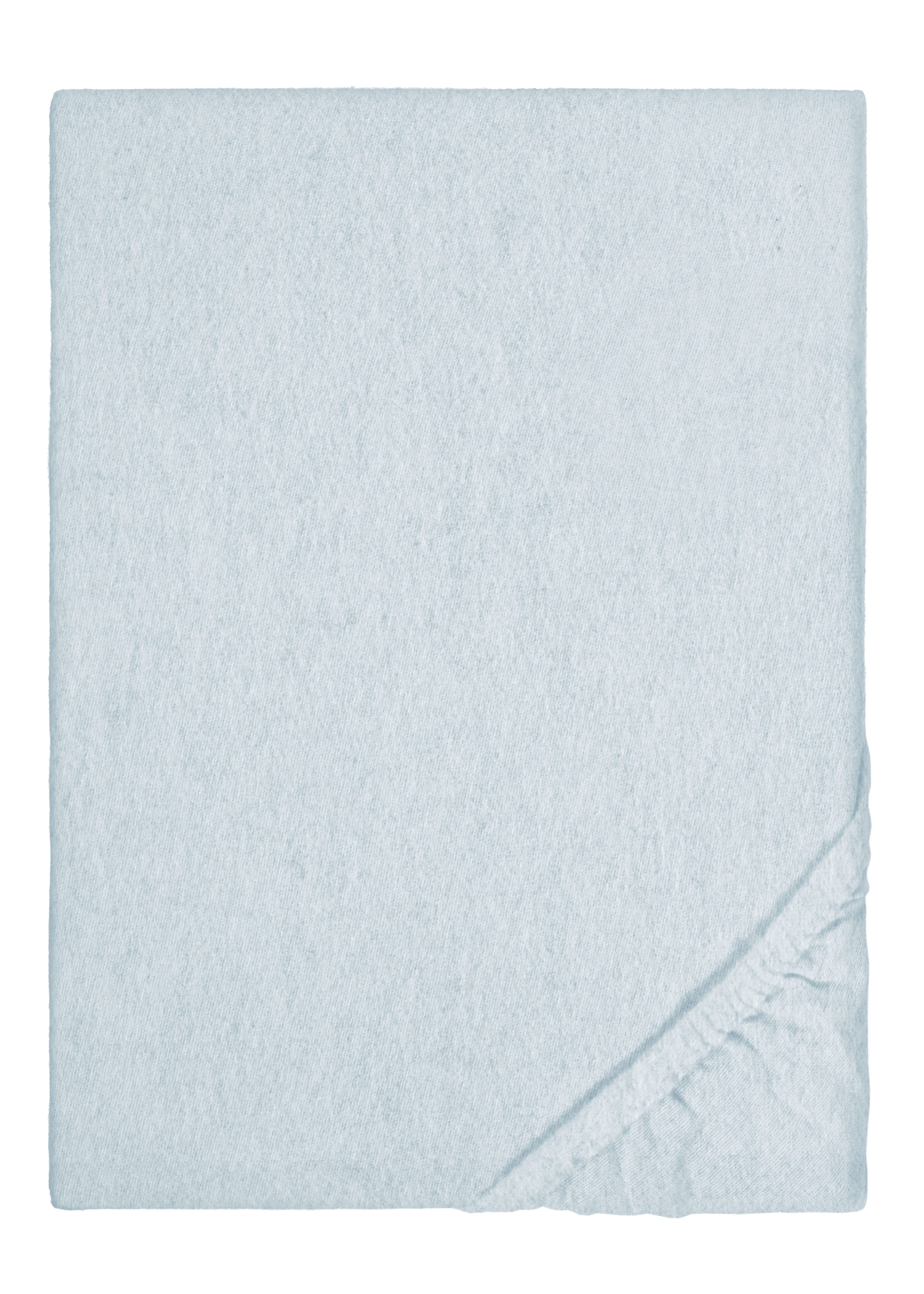 Biberna Spannbettlaken HERMAL Melange Flanell uni, kuschelig weich, Flanell, Gummizug: rundum, (1 Stück), 100% Baumwolle, weich+warm, Matratzenhöhe bis 22 cm, Made in Germany