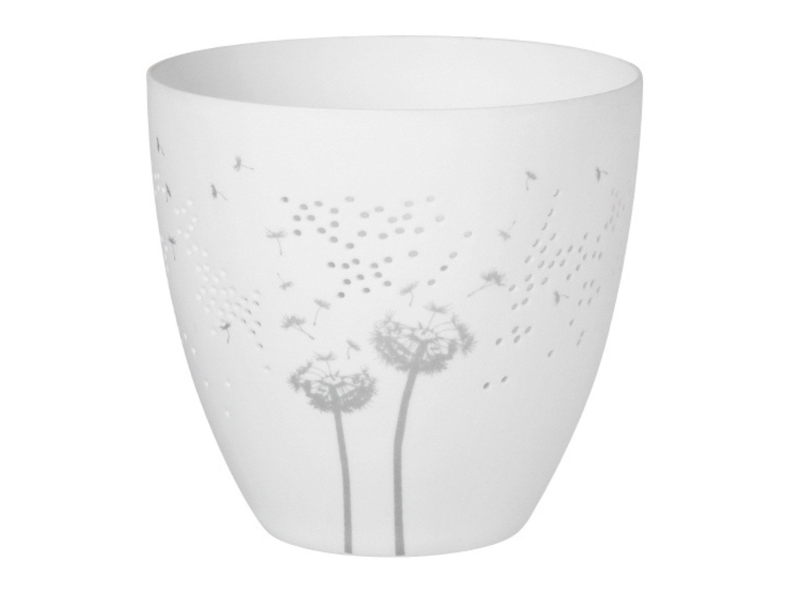 räder design stories Teelichthalter Poesielicht Pusteblumeweiß 9cm