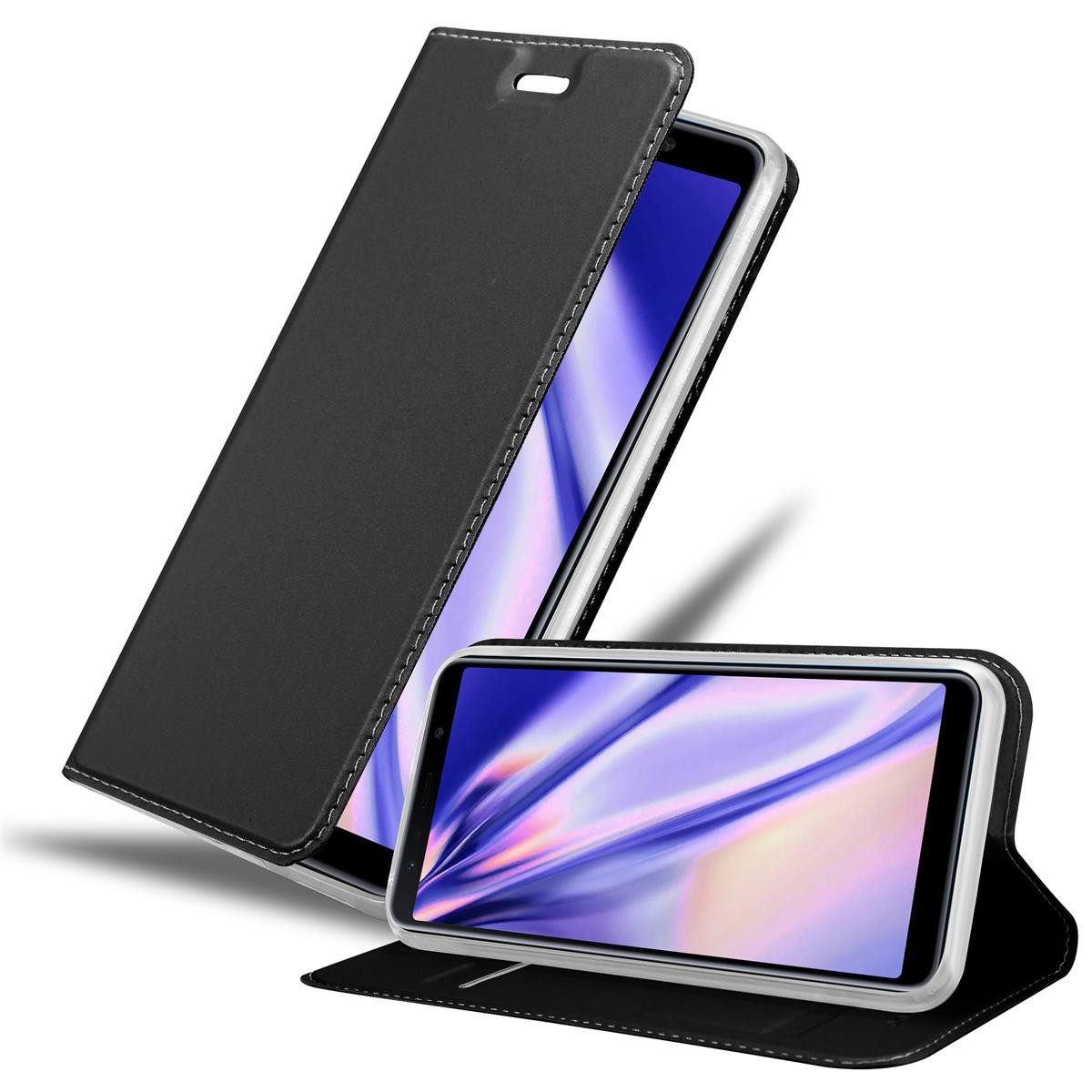 Cadorabo Handyhülle für Samsung Galaxy A7 2018 Hülle Samsung Galaxy A7 2018, Schutzhülle Hülle mit Standfunktion, Magnetverschluss und Kartenfach