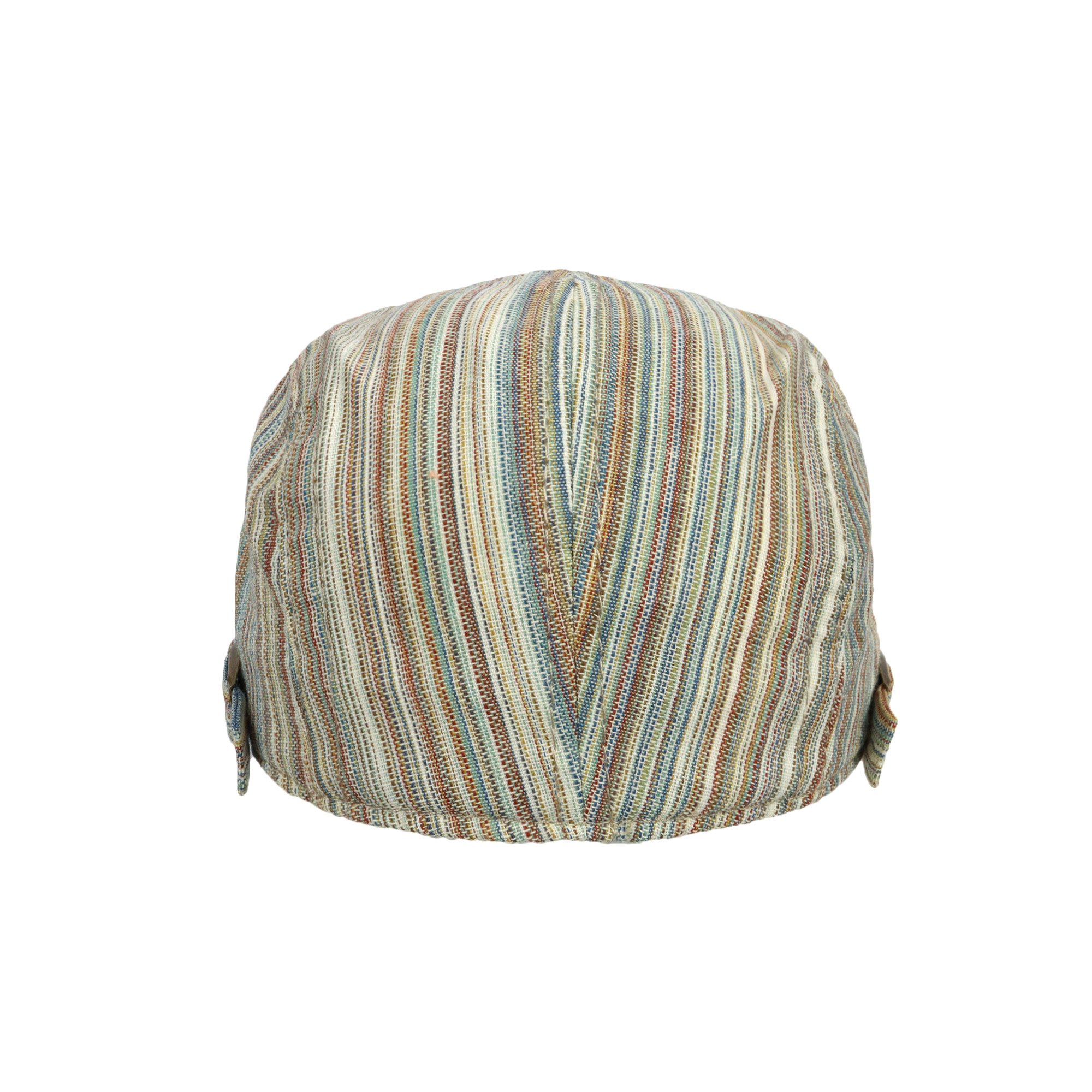 ZEBRO Schiebermütze Flat Cap Heinz Klassische gestreifte Schirmmütze mit modernem Design