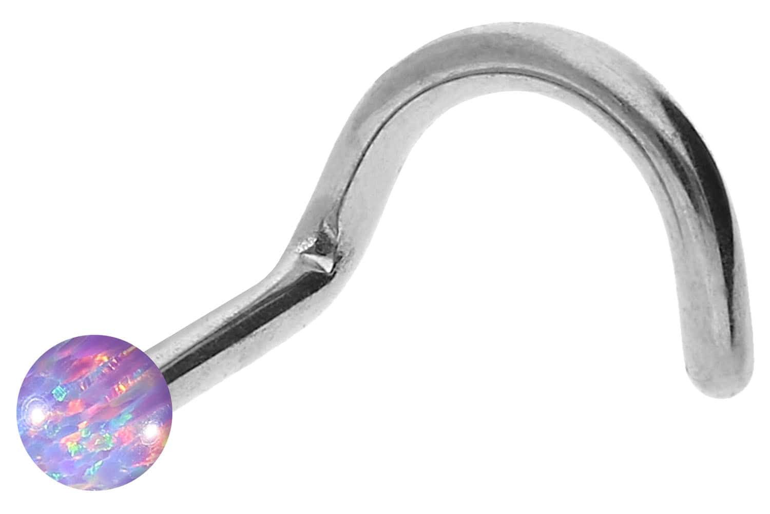PIERCINGLINE Nasenpiercing Titan Nasenstecker Spirale SYNTHETISCHER günstig online kaufen