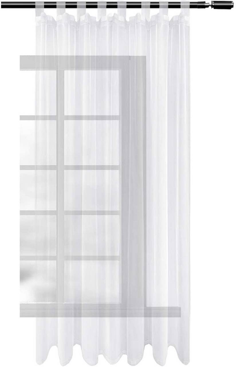 Woltu Gardine, (1 St), halbtransparent, mit günstig online kaufen