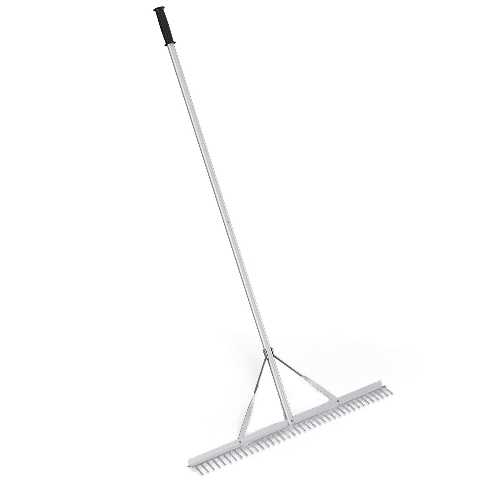 KOMFOTTEU Gartenrechen, 92,00 cm Arbeitsbreite, mit 170,00 cm langem Stiel, 36 Zinken & 170cm Stiel