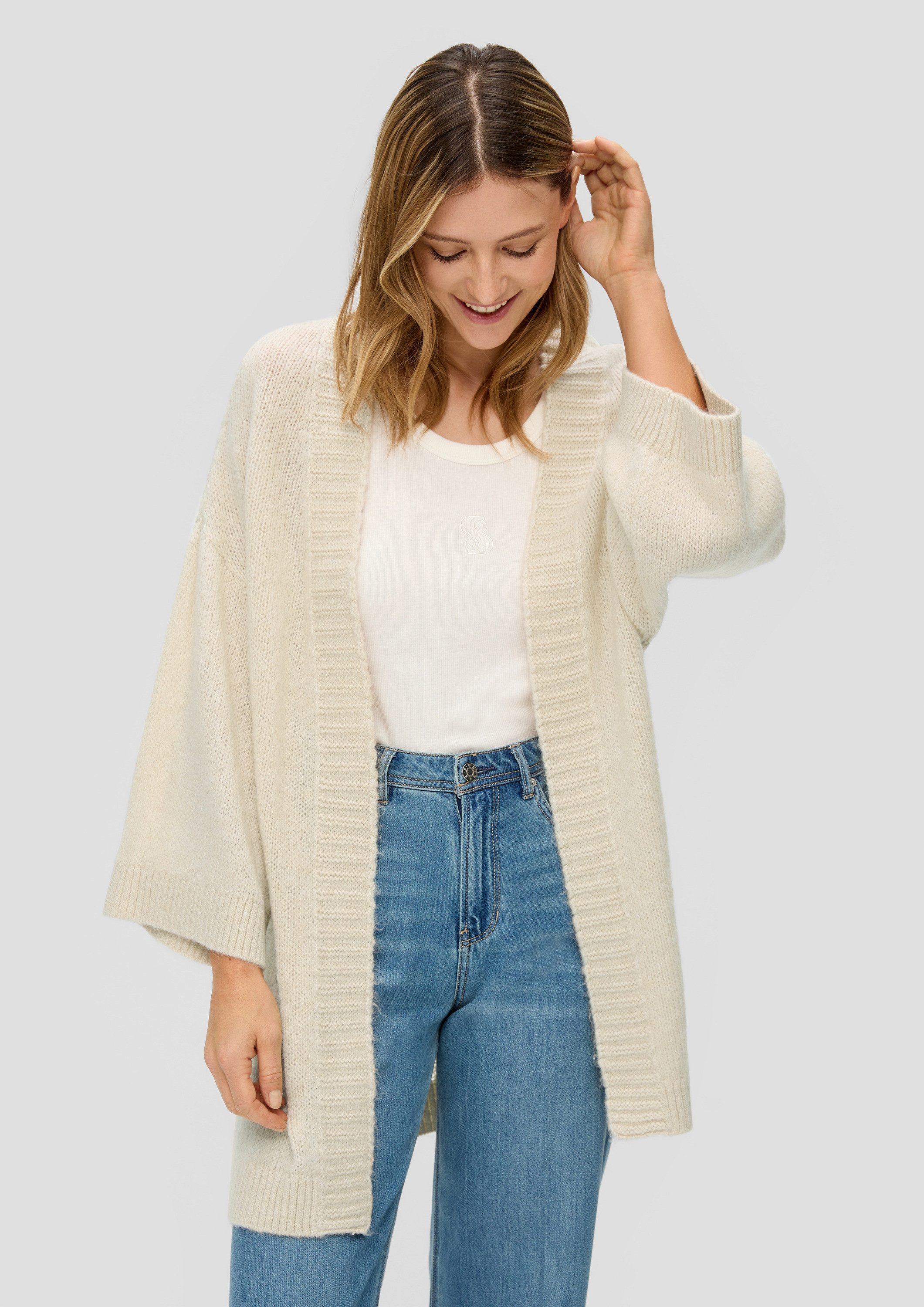 s.Oliver Cardigan Strickjacke Strickjacke im Oversize-Schnitt