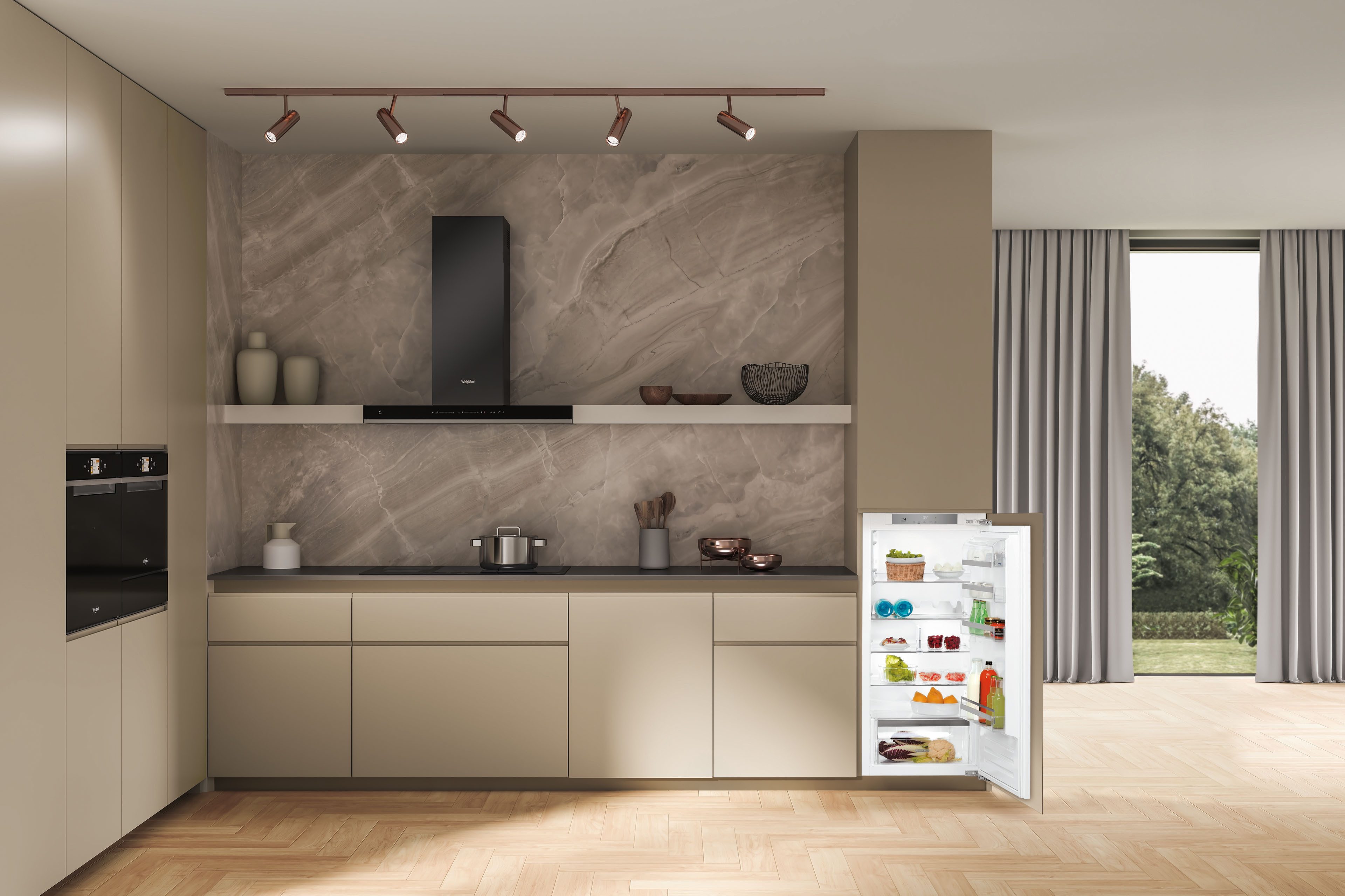 BAUKNECHT Einbaukühlschrank BKSI 12VF3D, 122 cm hoch, 55,7 cm breit, Dynamic Intelligence