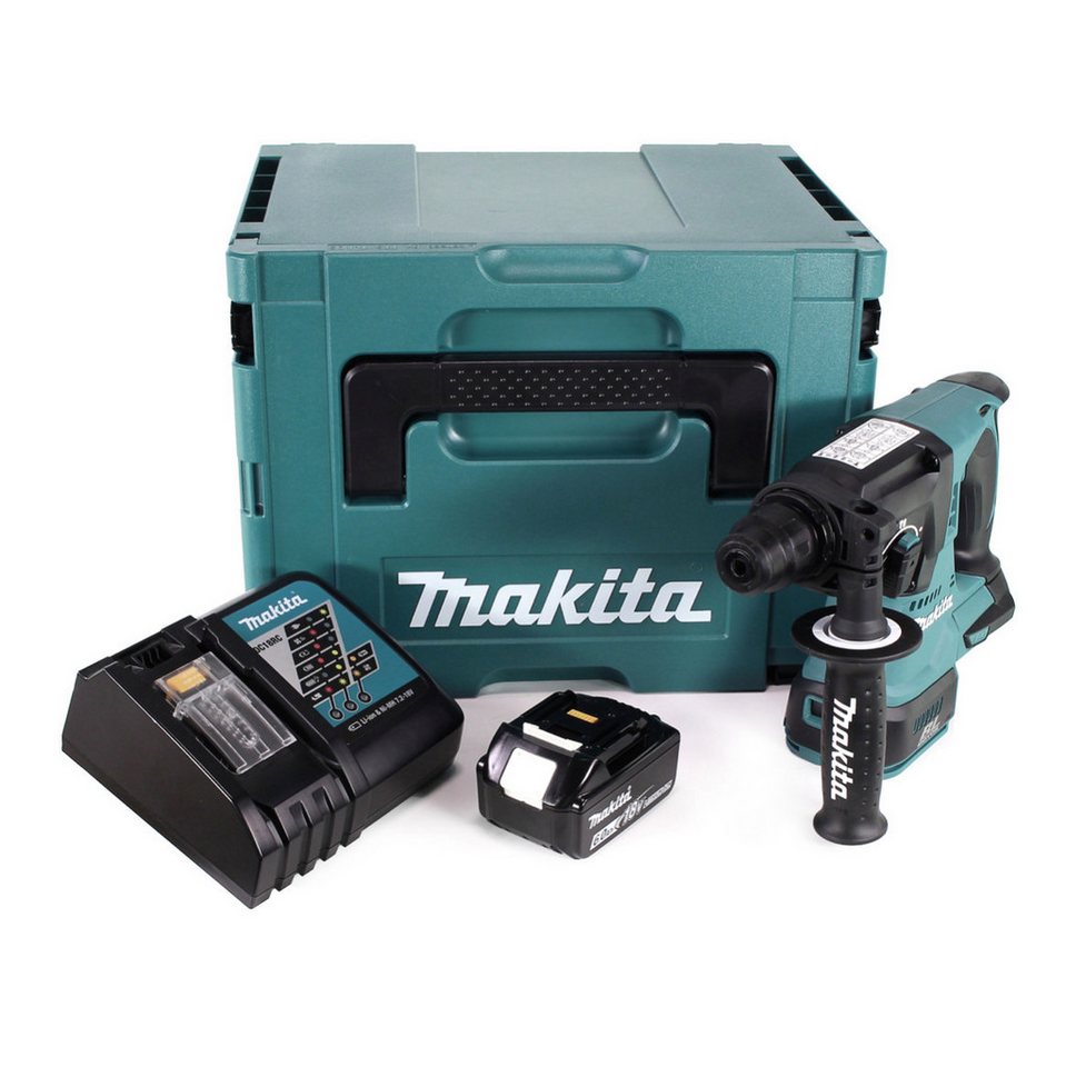 Thumbnail - Makita Schlagbohrmaschine DHR 242 RG1J Akku Bohrhammer 18V 2,0J SDS-plus Brushless + 1x Akku 6