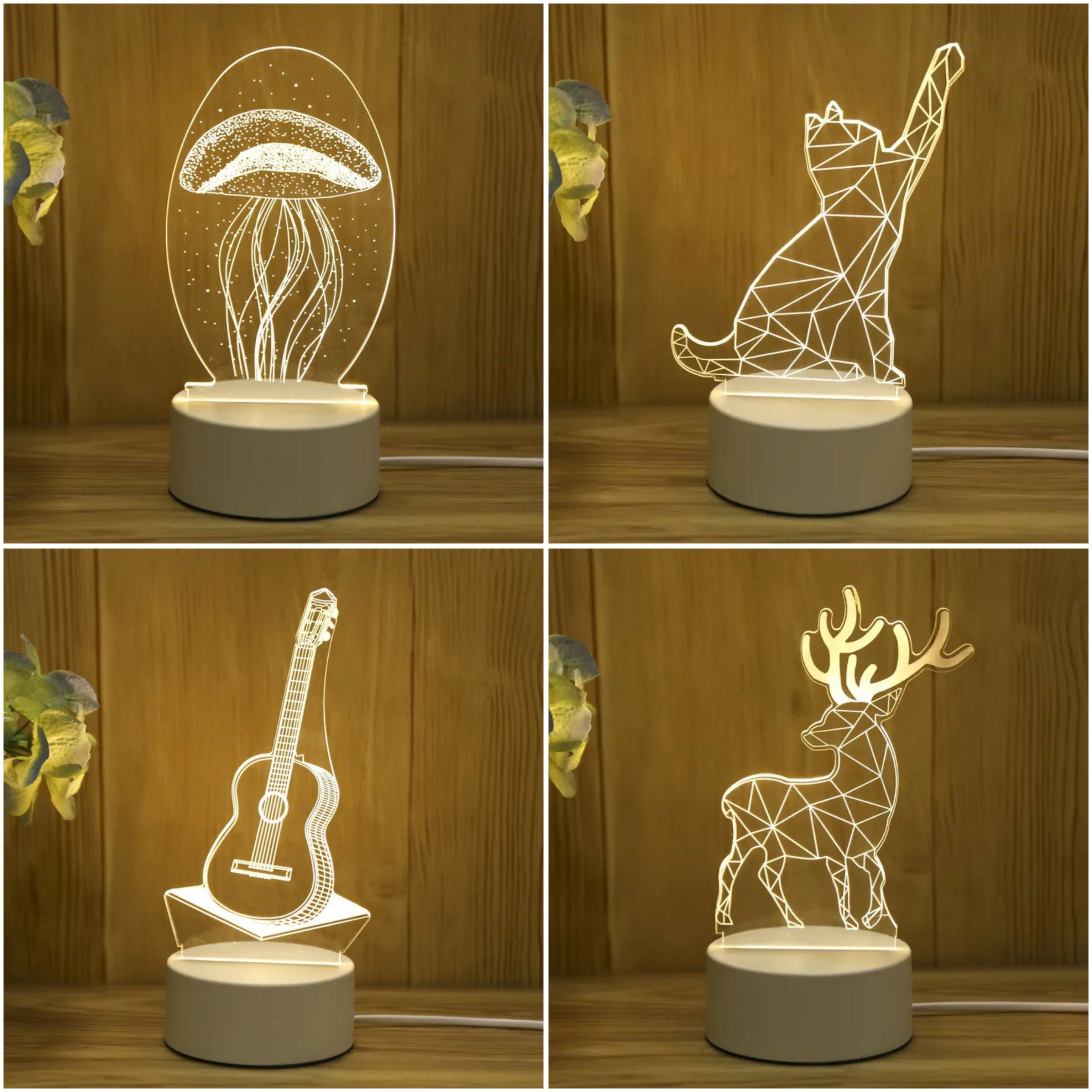 Little Lorien LED Nachtlicht 3D-Nachtlicht für Kinder – Gelbes Licht – mit Ein-/Ausschalter