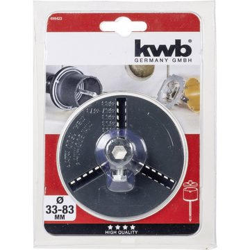 kwb Bohrkrone kwb 499423 Aufnahmeteller für Lochsäge 33 mm, 53 mm, 63 mm, 67 mm, 7