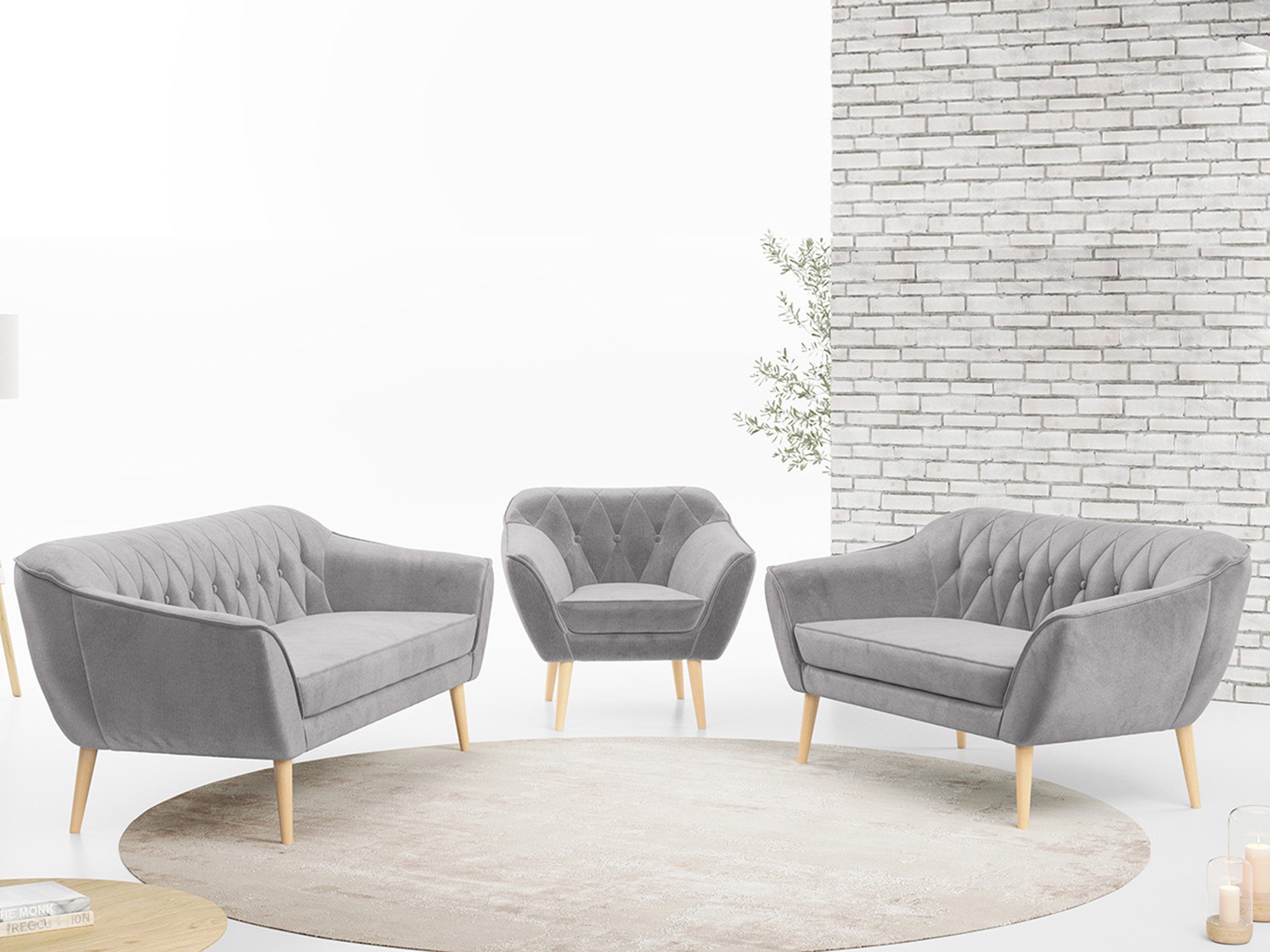 MKS MÖBEL Sofa PIRS 3 2 günstig online kaufen