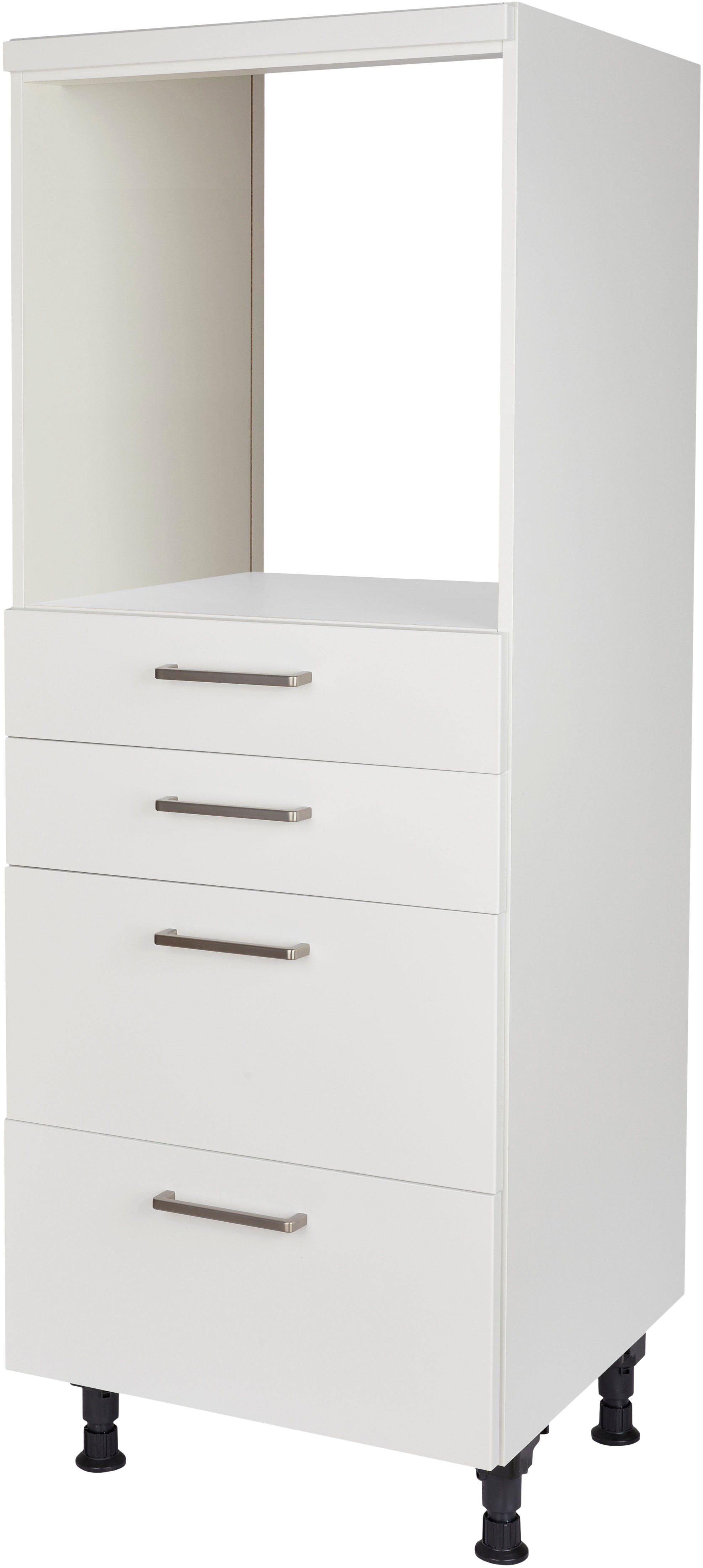 nobilia® Herdumbauschrank "Touch", mit Schubkästen und Auszügen, vormontiert, Breite/Höhe: 60/167,8 cm