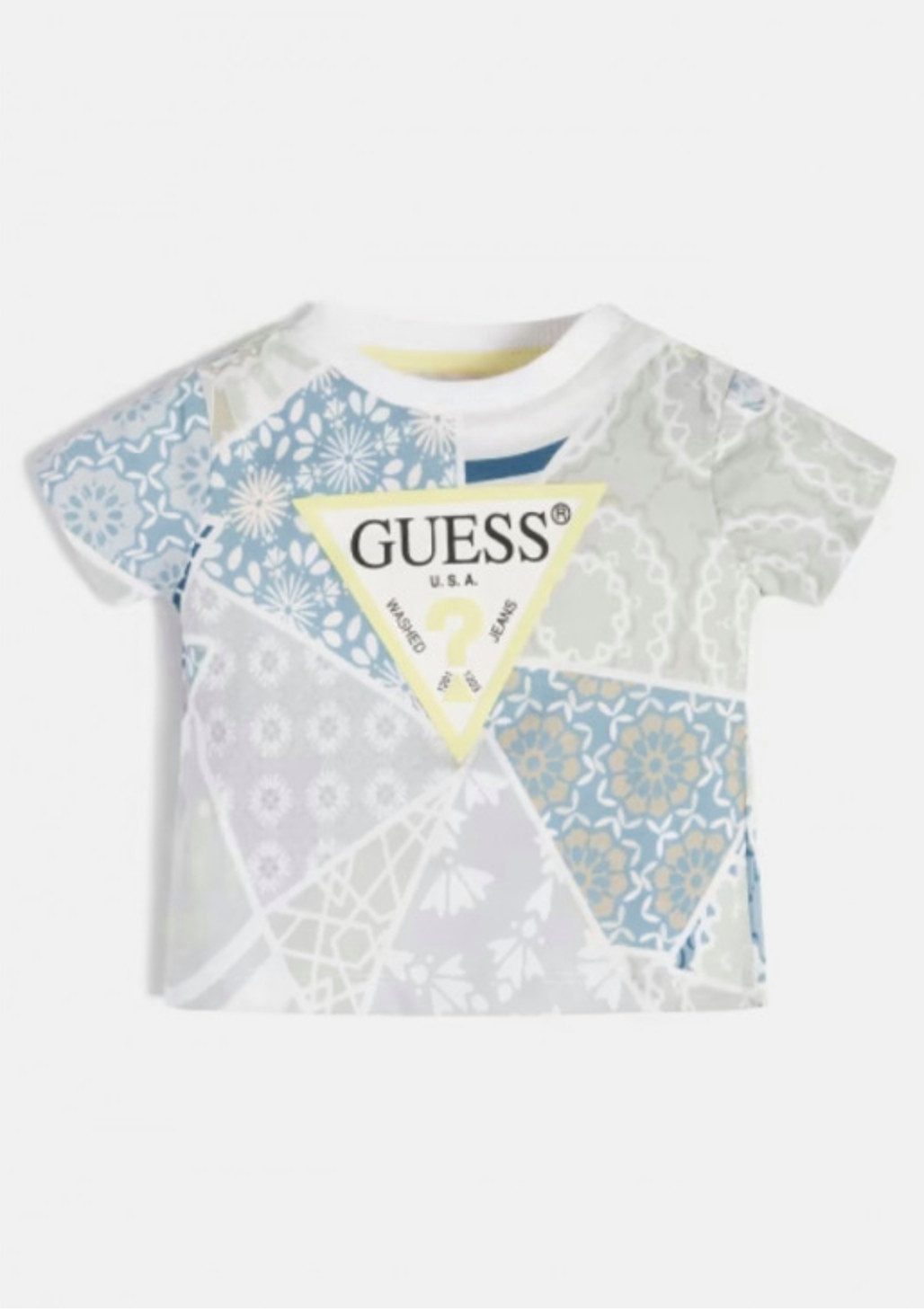 Guess Kids T-Shirt Guess Baby Jungen T-Shirt aus Baumwolle mit Allover-Print