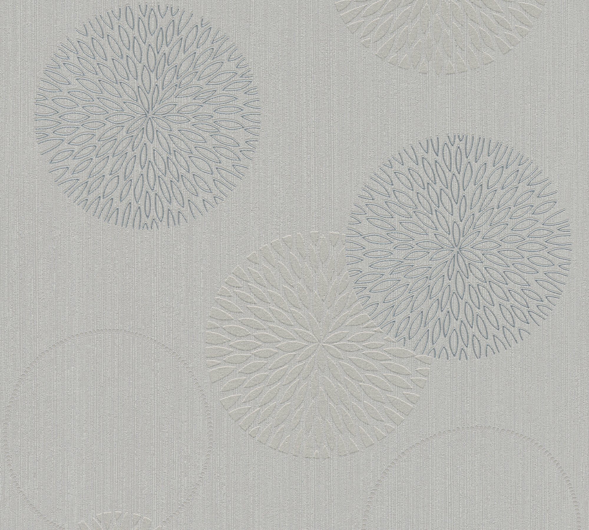 A.S. Création Vliestapete Spot, leicht strukturiert, Motiv, botanisch, floral, Tapete Kreise Tapeten Wohnzimmer Schlafzimmer Küche modern Design Büro