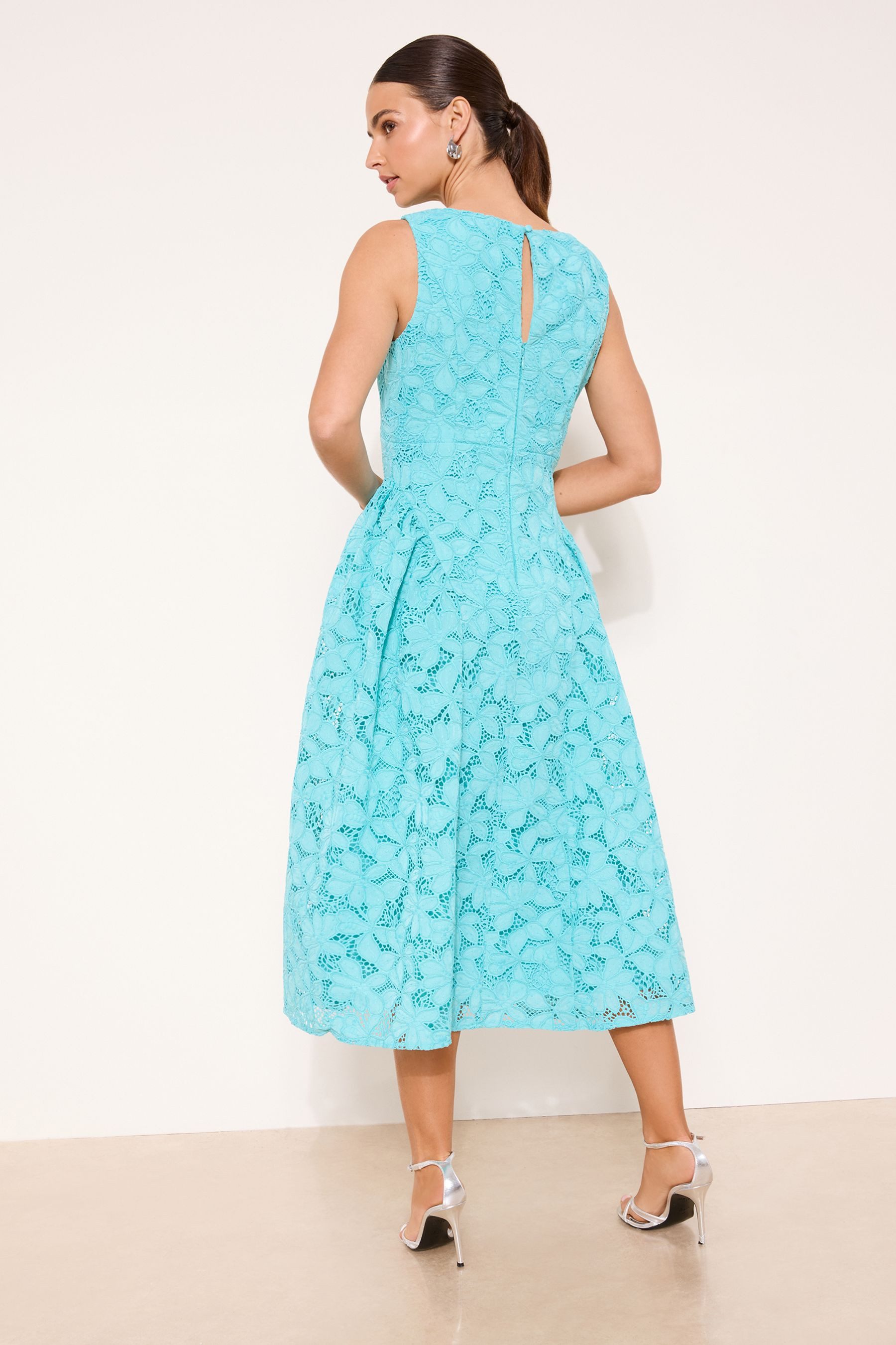 LIPSY Midikleid Lipsy ärmelloses Premium Ballkleid in Midilänge (1-tlg)