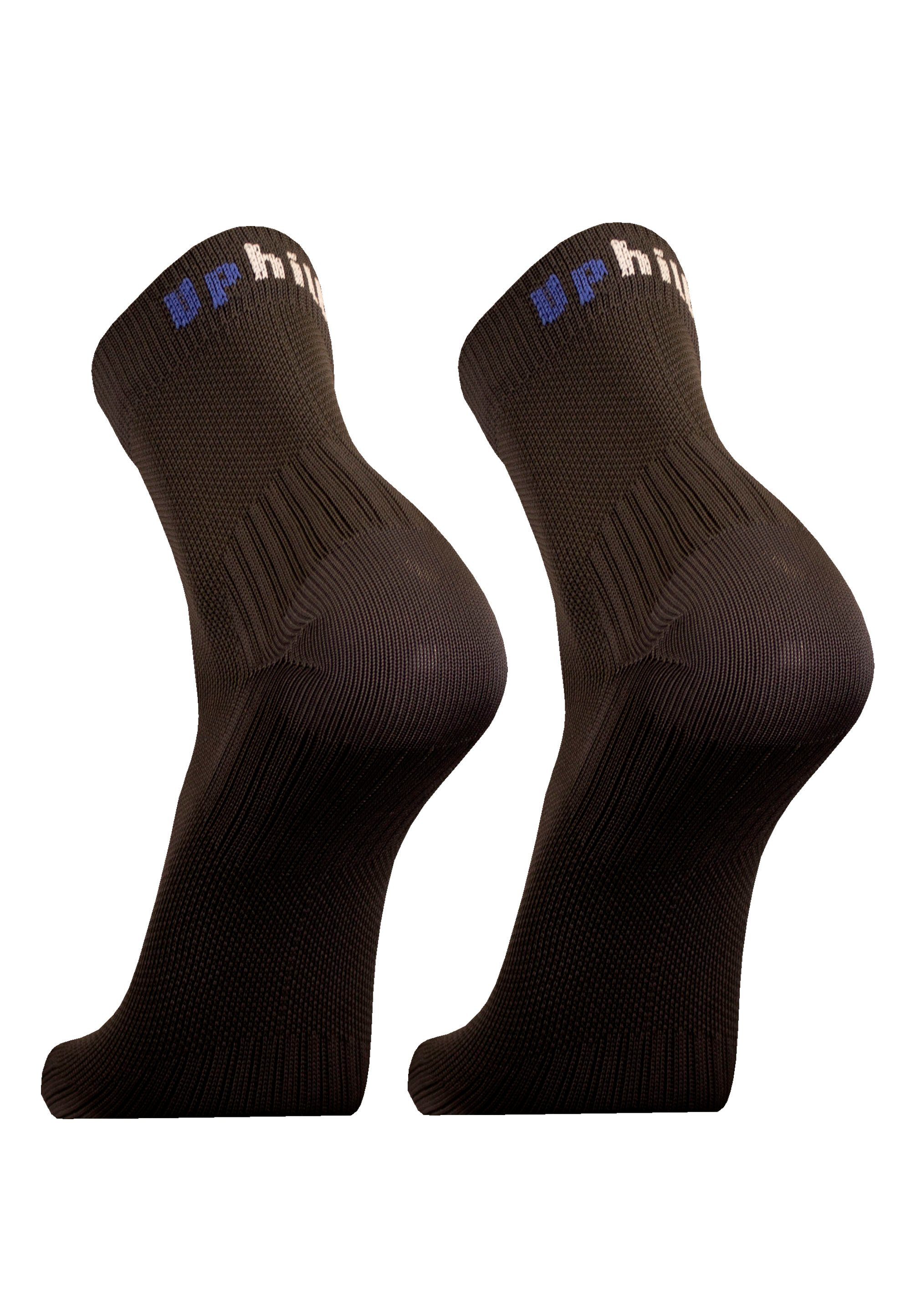 UphillSport (2-Paar) Pack mit gepolstertem 2er grau Socken FRONT Rist