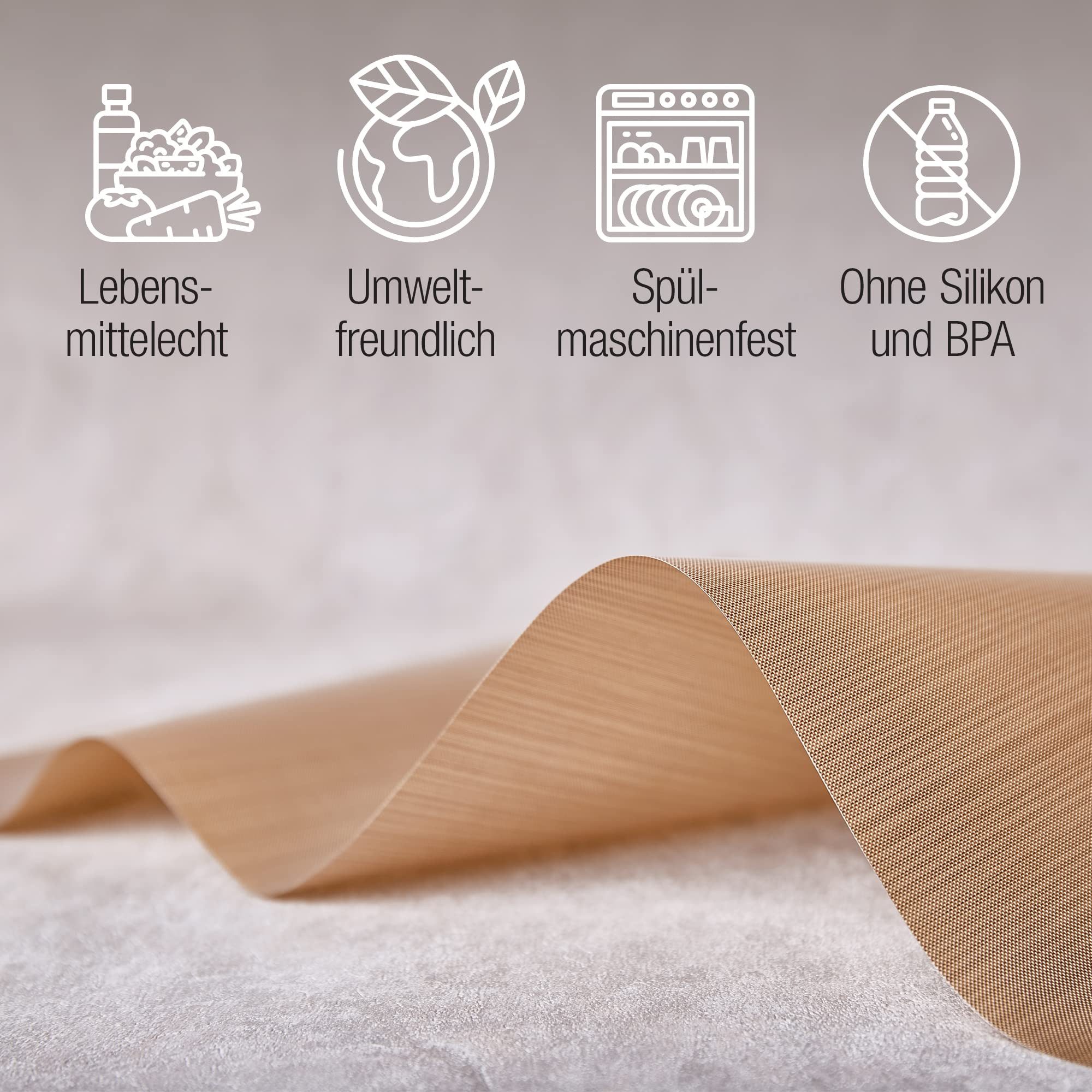 Amazy Druckerpapier Amazy Dauerbackfolie 9er-Set wiederverwendbar antihaft hitzebeständig