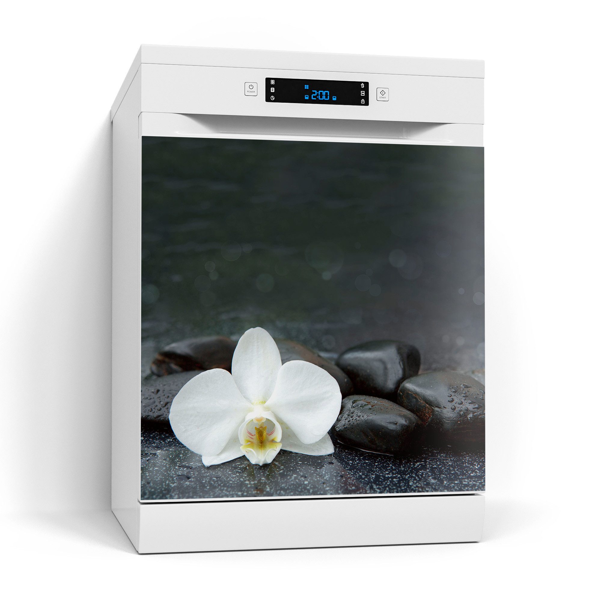 DEQORI Magnetfolie 'Kontrastreiches Zen-Motiv', Spülmaschine Magnetmatte magnetisch Magnetfolie Folie Schutz