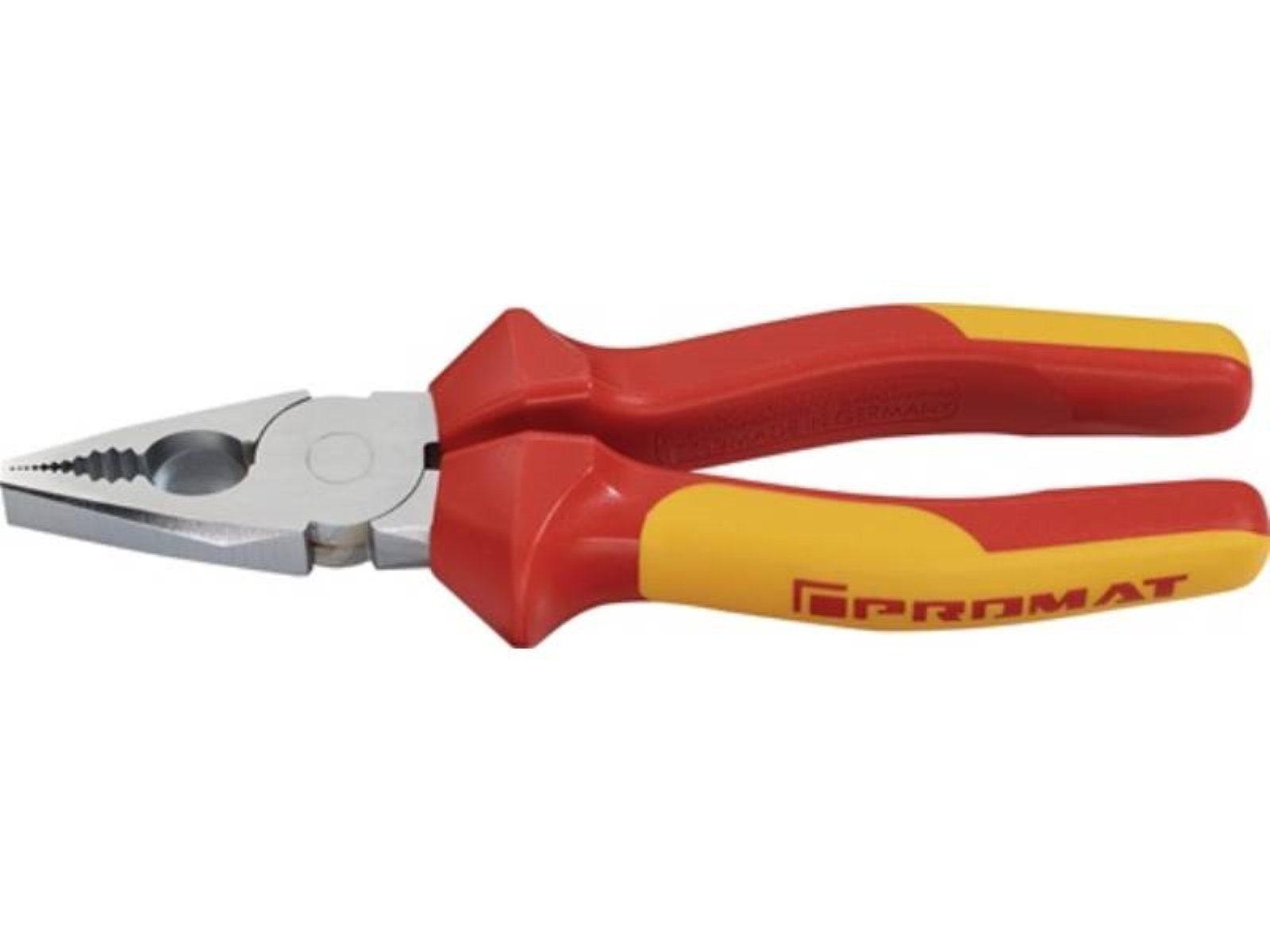 PROMAT Kombizange PROMAT Kombizange Довжина 180 mm Mehrkomponentenhüllen verchromt VDE