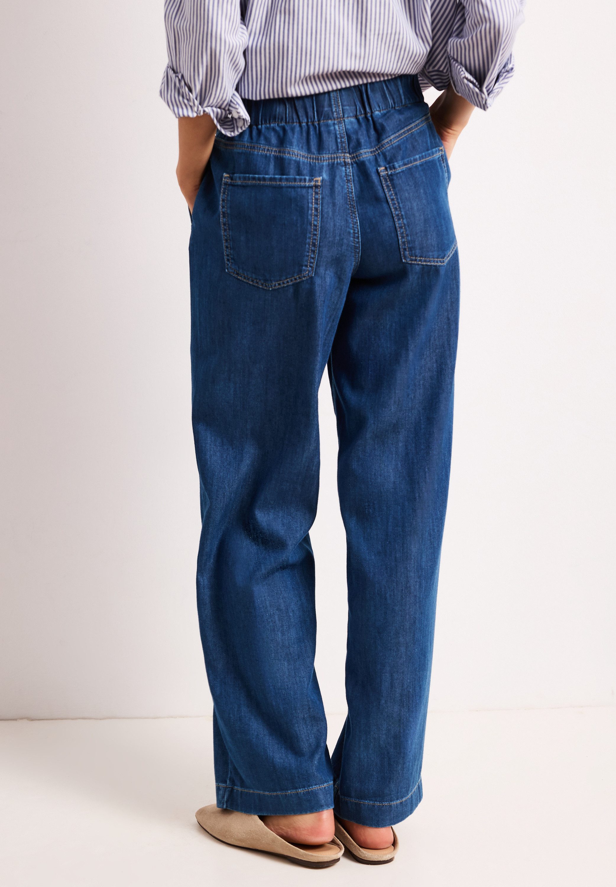 STREET ONE Loose-fit-Jeans mit Wide Legs