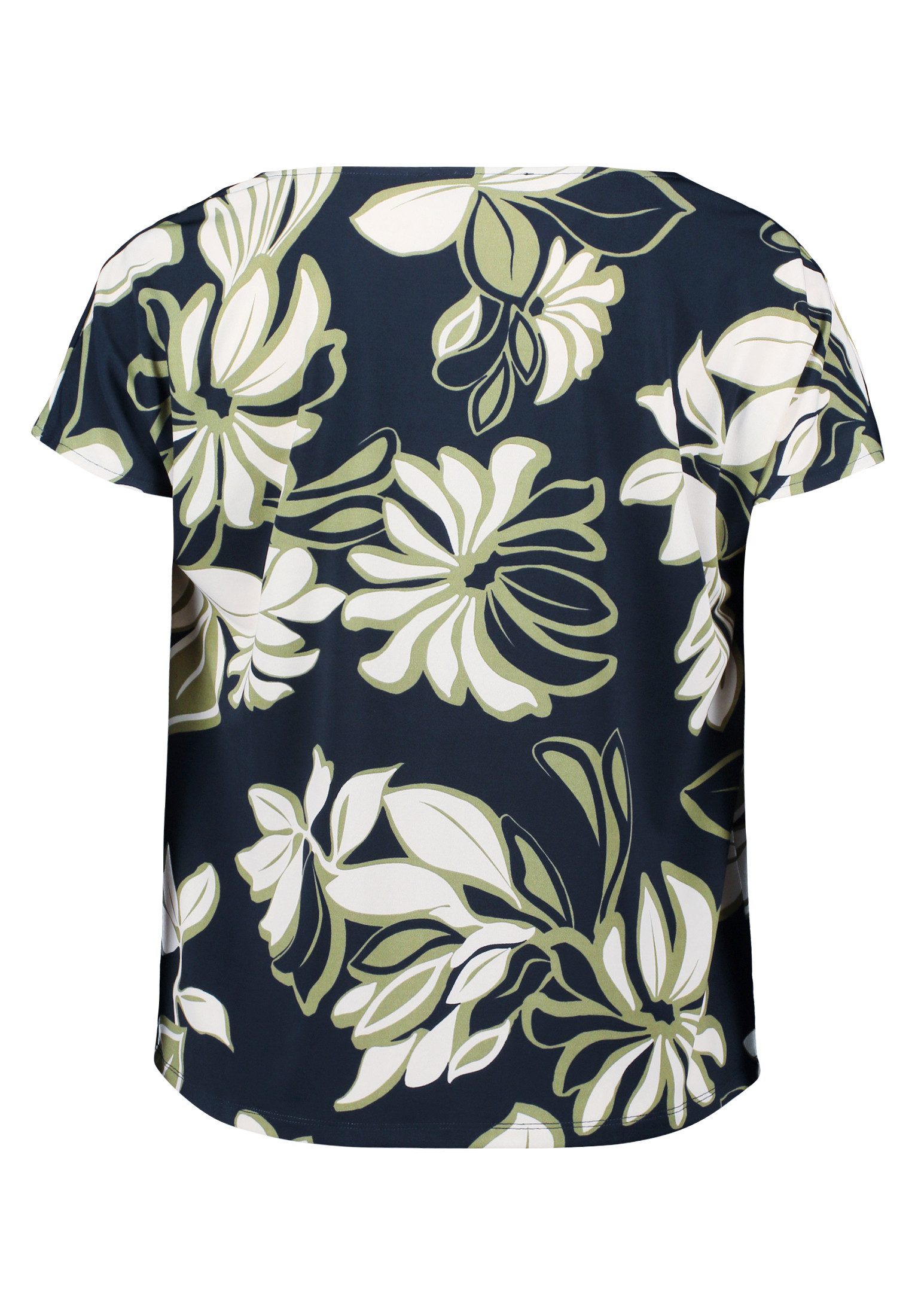 Betty Barclay Kurzarmshirt Damen mit Wasserfallausschnitt (1-tlg)