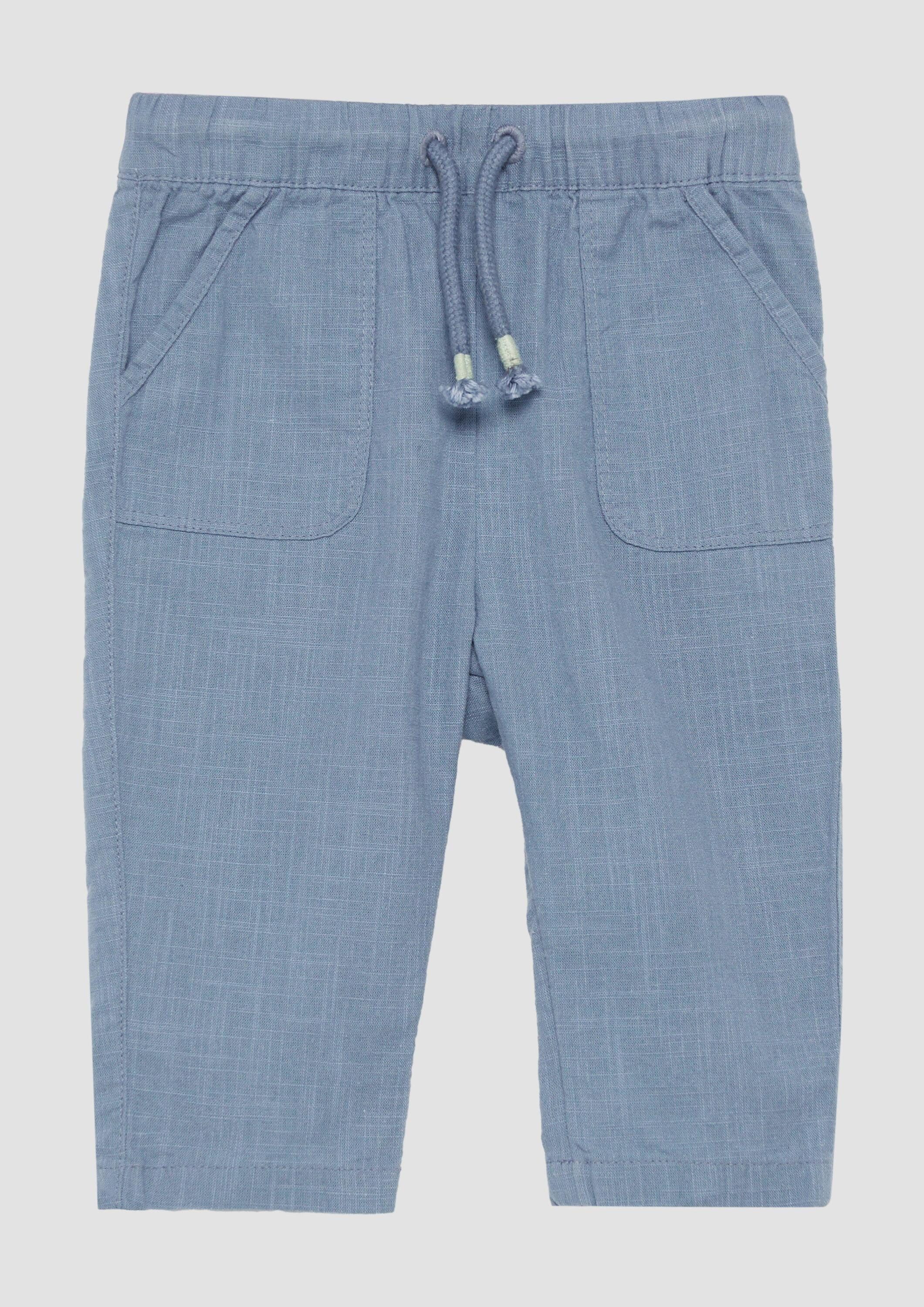 s.Oliver Chinos Hose Baumwoll-Hose in Leinenoptik im Loose Fit