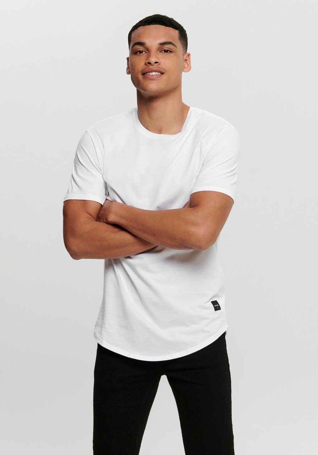 Rundhalsshirt ONSMATT LONGY TEE