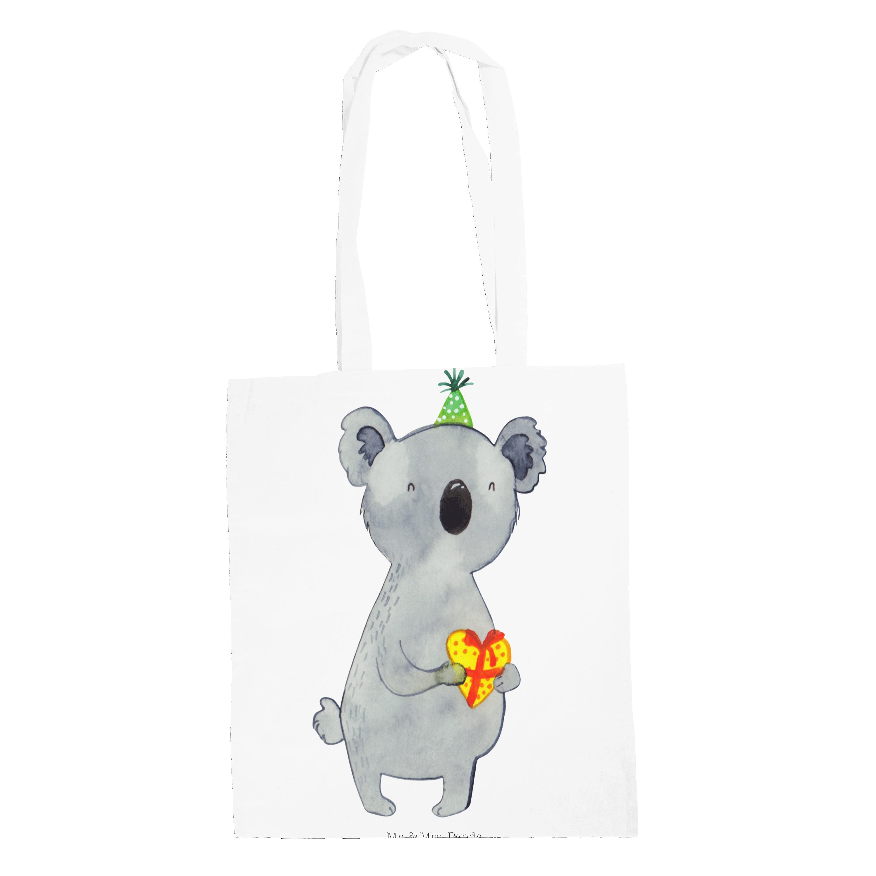 Mr. & Mrs. Panda Tragetasche Koala Geschenk - Weiß - Jutebeutel, Koalabär, Einkaufstasche, Beutel, (1-tlg)