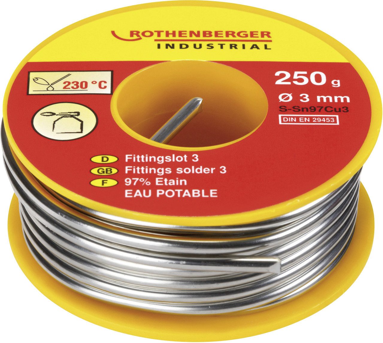 Rothenberger Lötkolben Rothenberger Fittingslot 3 250 g