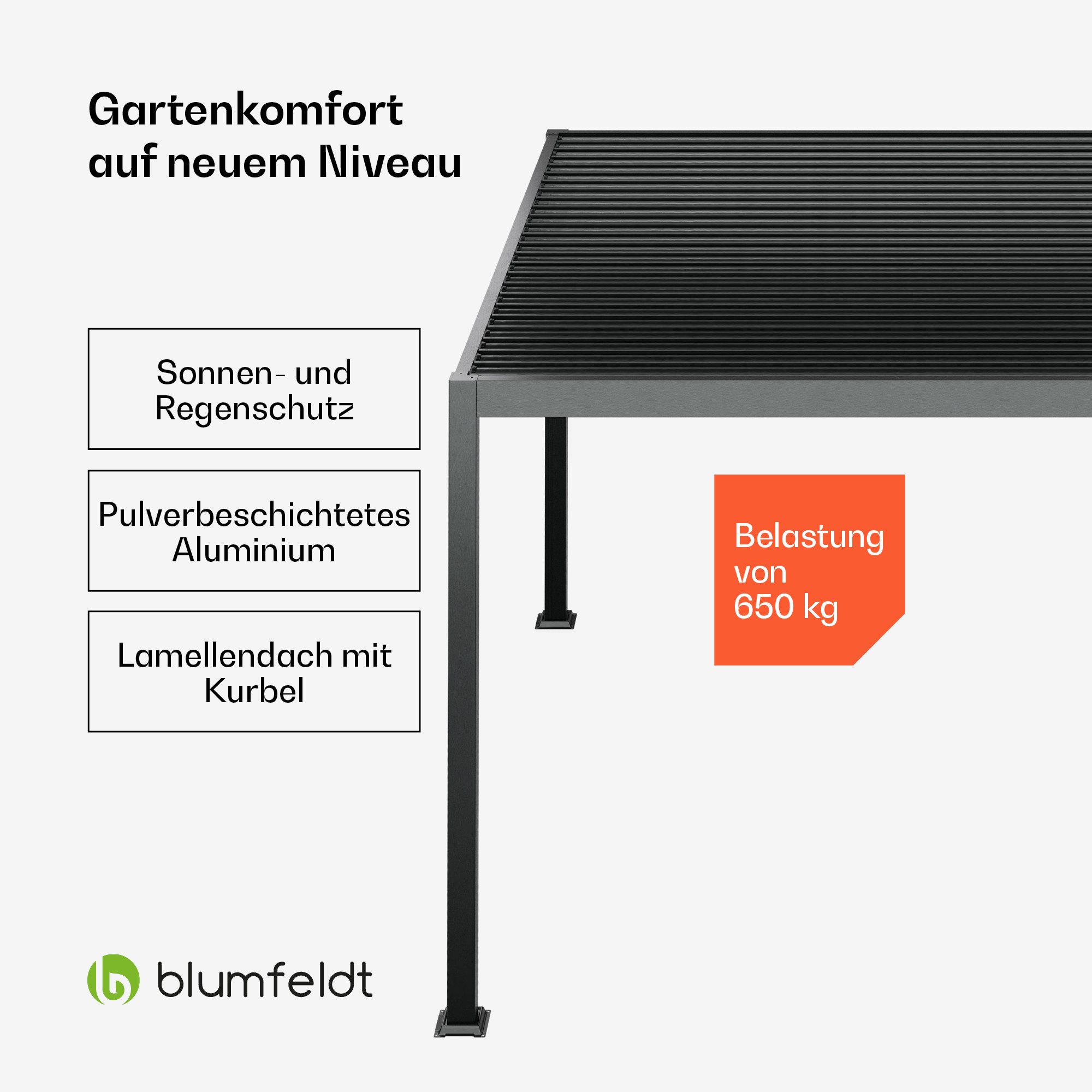 blumfeldt Pavillon LuminaHaven, (Set), Pergola 3x4m günstig online kaufen