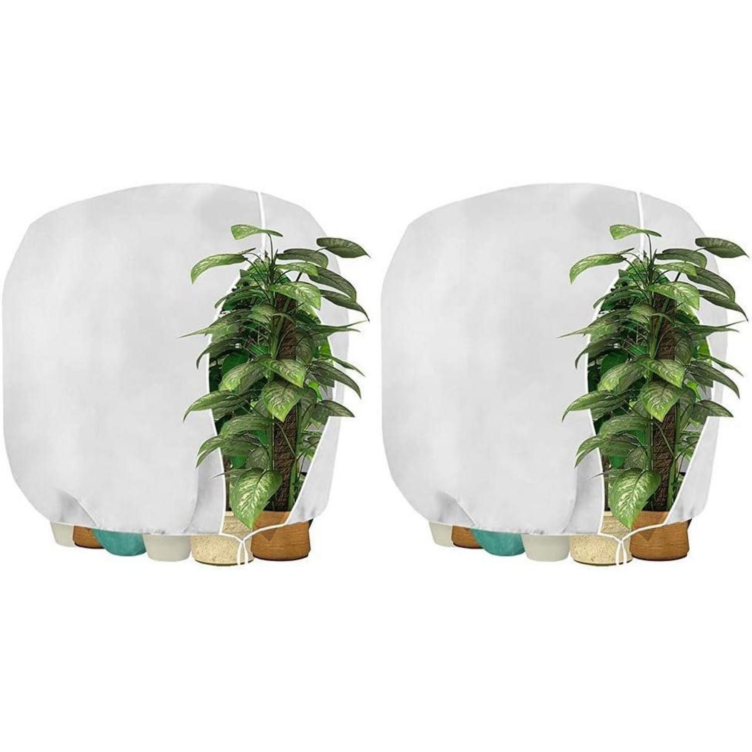 Abdeckhaube Pflanzenhaube Frostschutz 160x180cm Weiß-2 Stück