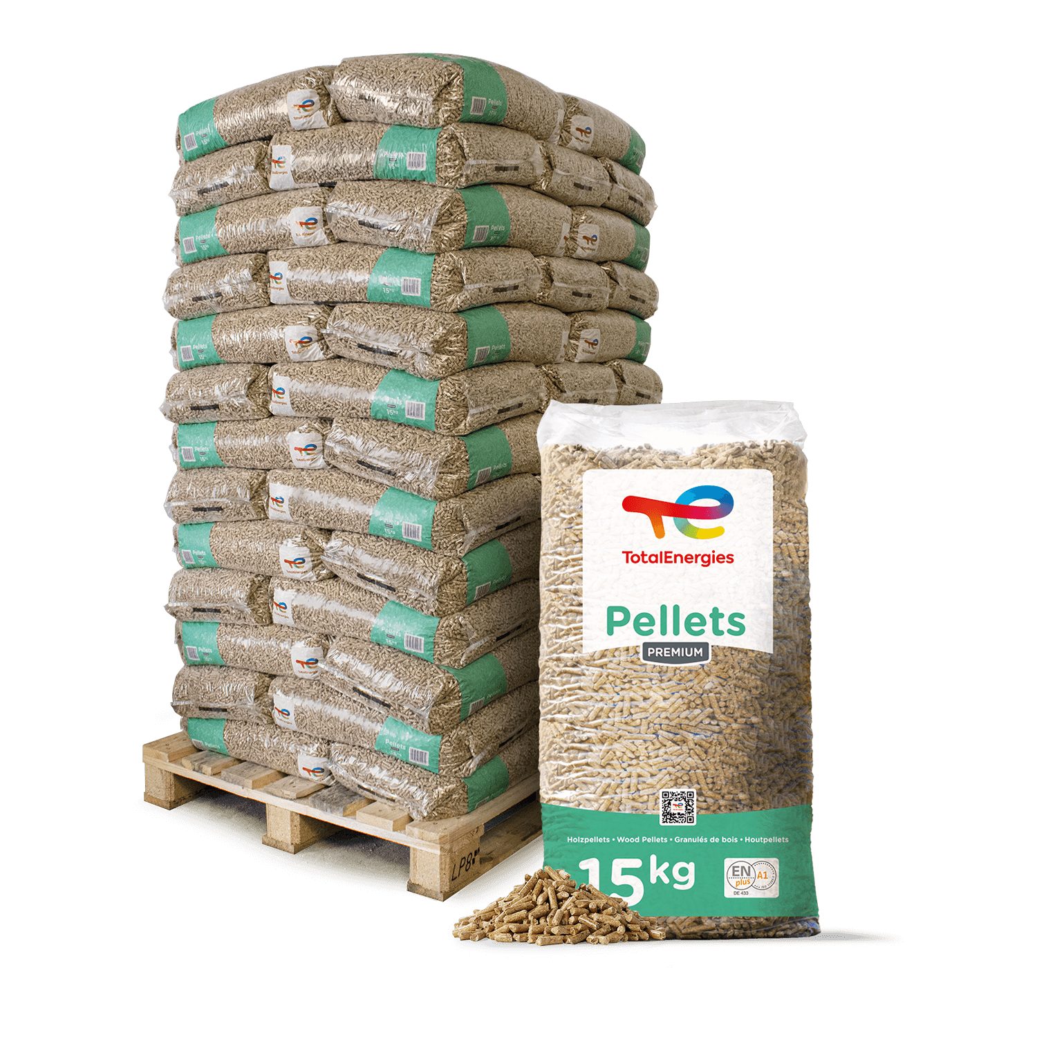 Holzpellets Premium, 975 kg, (Palette, 65-St)