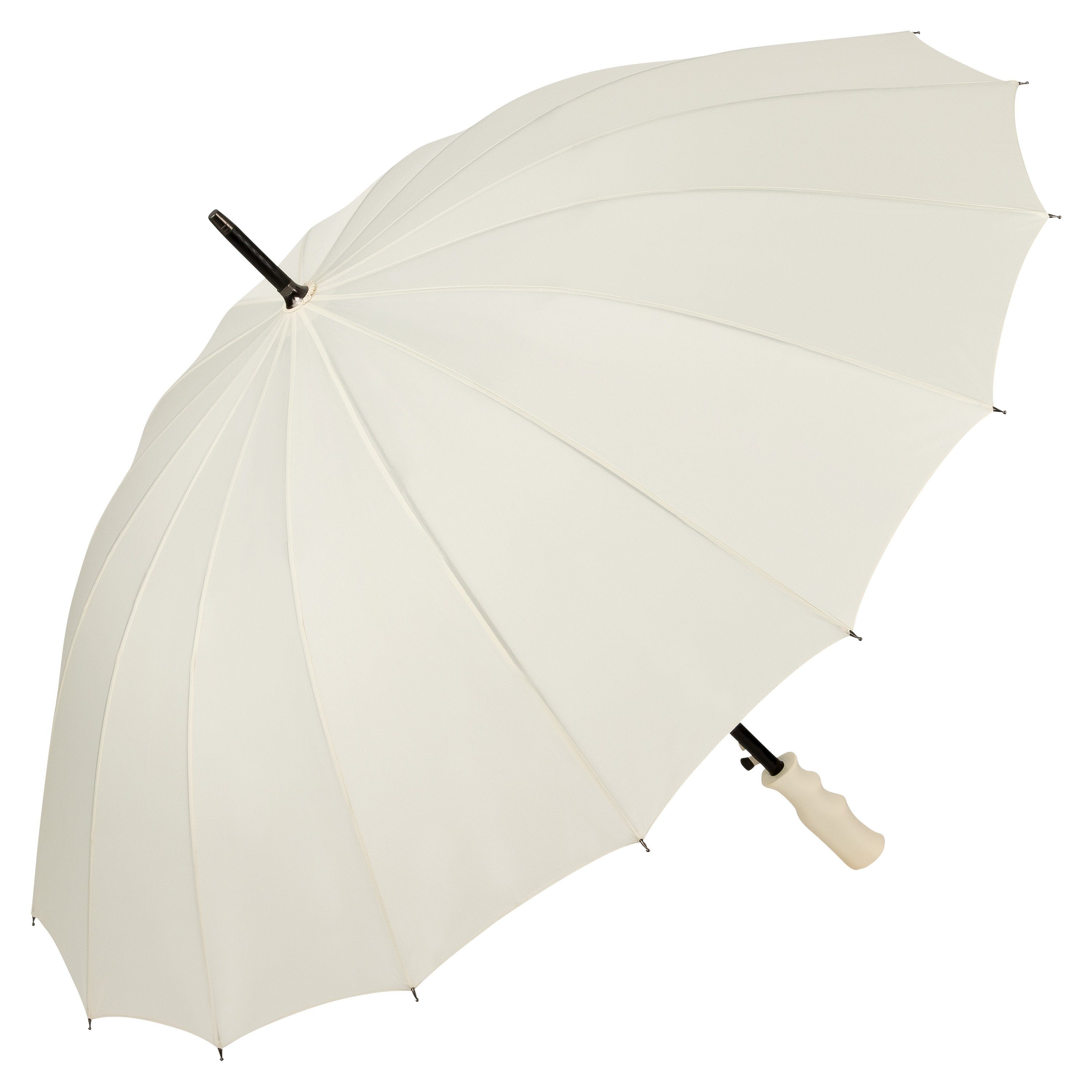 von Lilienfeld Stockregenschirm Regenschirm Colin XL Auf-Automatik Schirmdurchmesser 103 cm, Griff in Schirmfarbe ecru