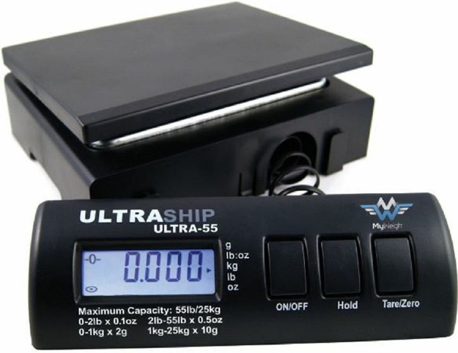 Feinwaage Paketwaage MyWeigh Display LCD Ultraship-55,
