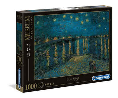 Clementoni® Puzzle Museum Collection van Gogh Starry Night 1000 Teile, 1000 Puzzleteile