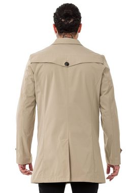 RedBridge Trenchcoat Red Bridge Herren Mantel Trenchcoat Jacke Beige S Premium Qualität