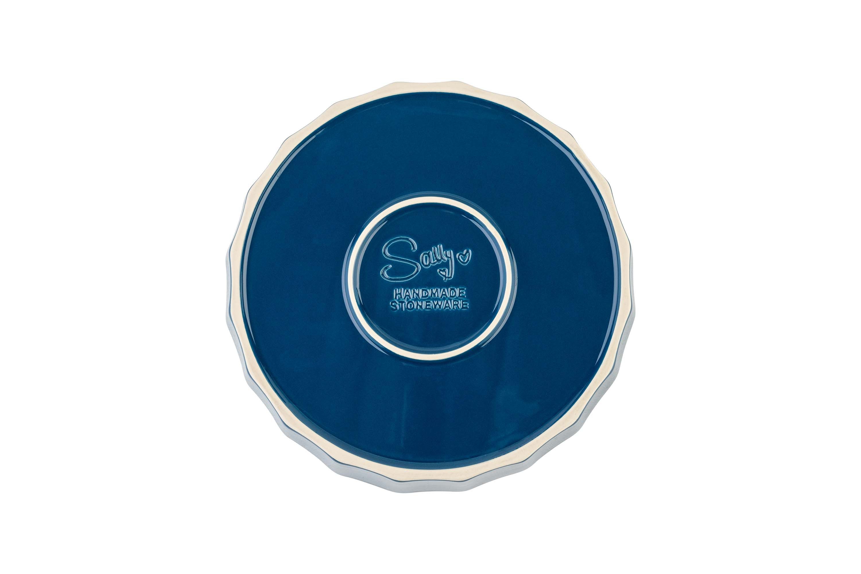 Sallys Auflaufform - Stoneware Ofenform rund 24,5 cm - aus natürlichen Materialien